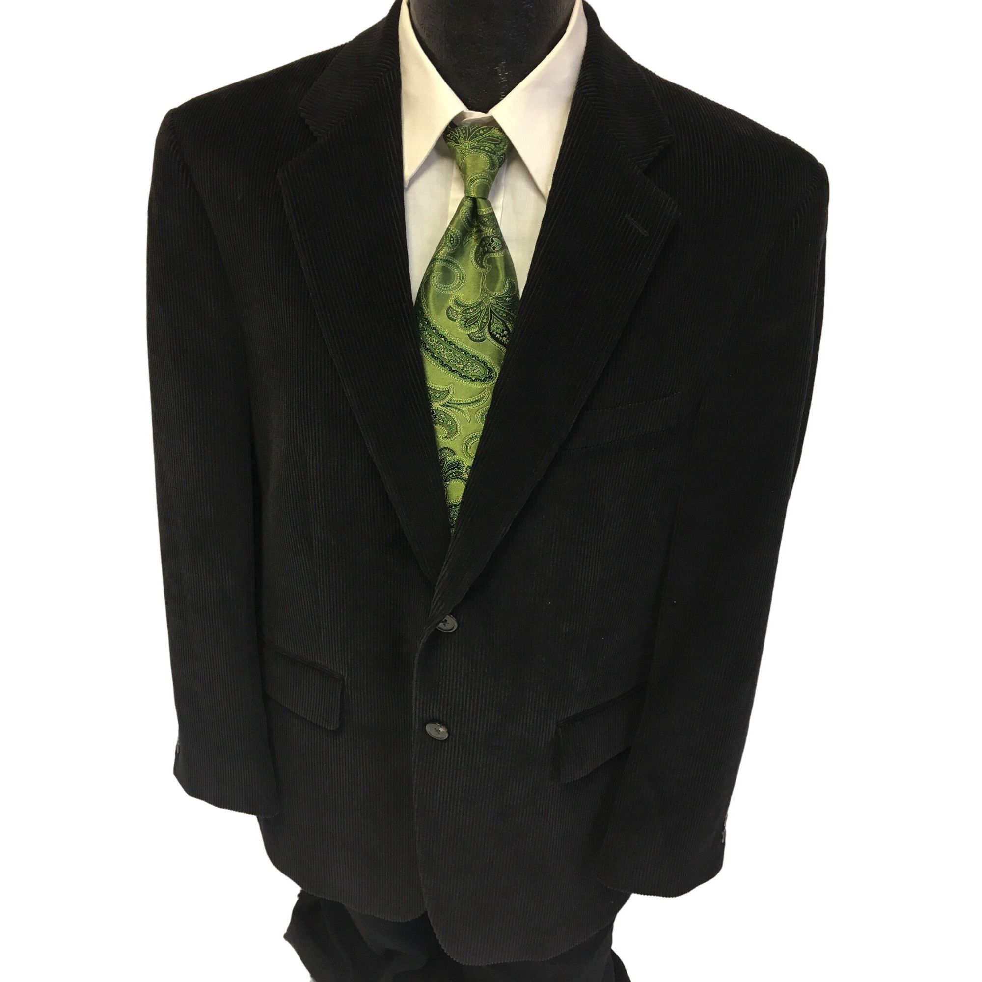 Brooks Brothers Ralph Lauren BLACK Sport Coat EVENING Dinner Jacket Size 40R - 2 Thumbnail