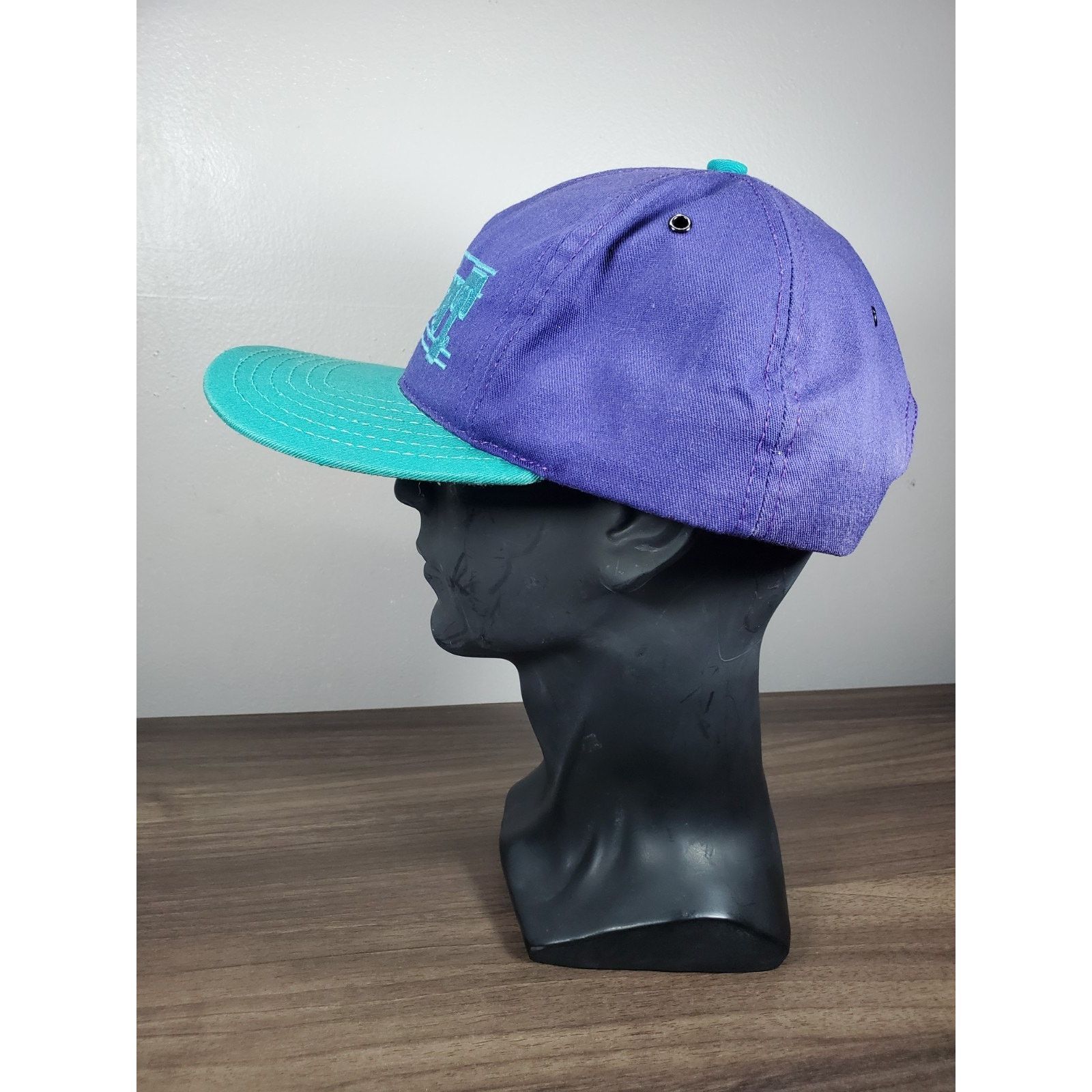Budweiser × Vintage Make It A Bud Light Snapback Hat Cap Purple Teal USA Beer Ad Size ONE SIZE - 5 Thumbnail