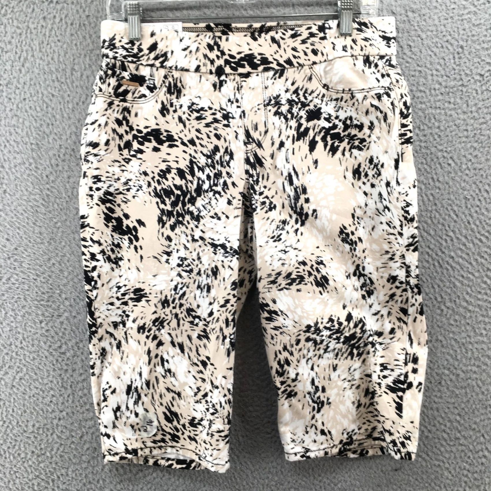 Nine West Nine West Heidi Pullon Skimmer Womens 6 Multicolor Printed Yoga Stretch NEW Skimmer Pants Womens 6 Multicolor Printed Stretch Capri Casual Size ONE SIZE - 2 Thumbnail