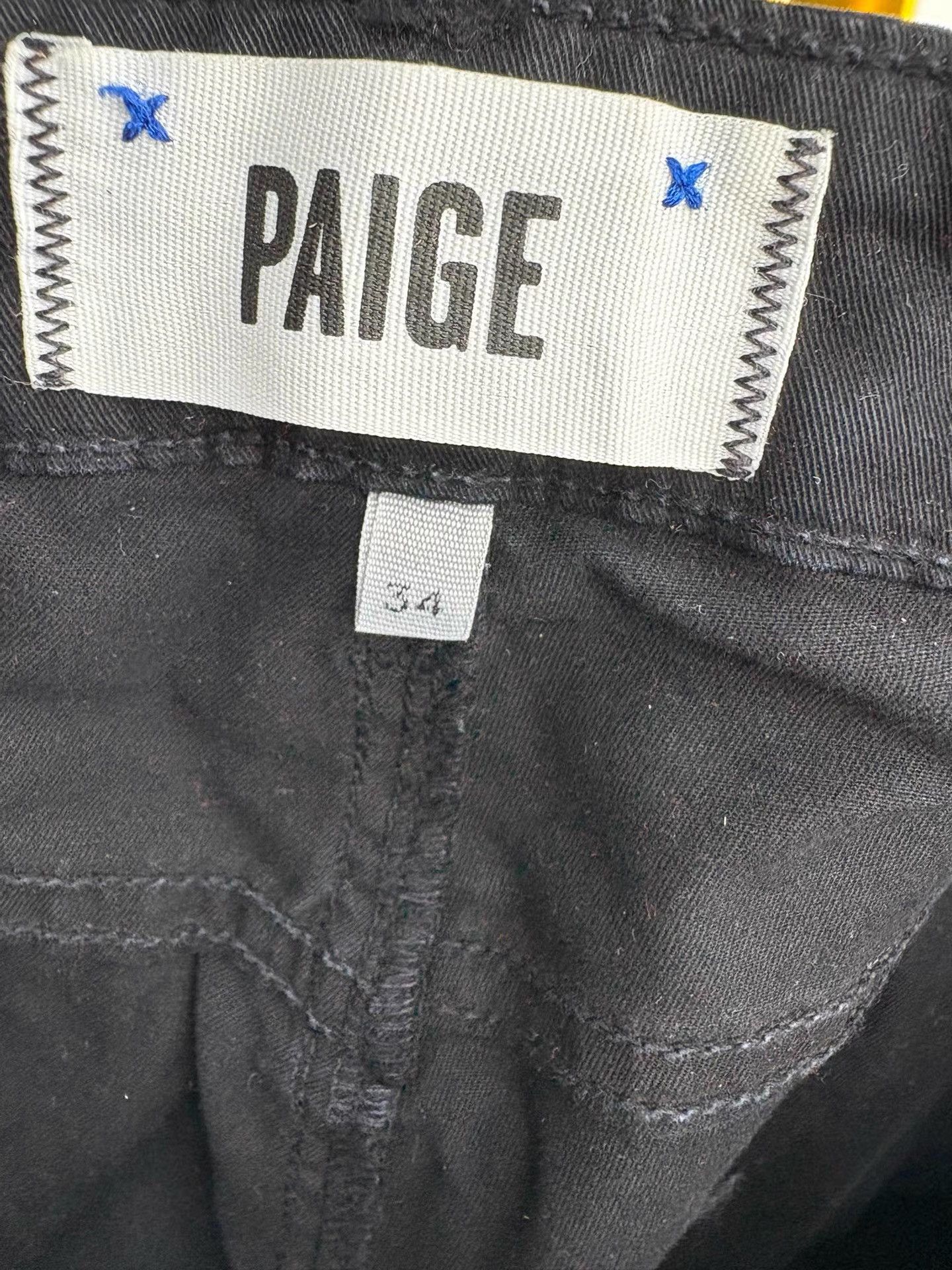 Paige PAIGE Men's Black Casual Pants K29 Size US 34 / EU 50 - 4 Thumbnail