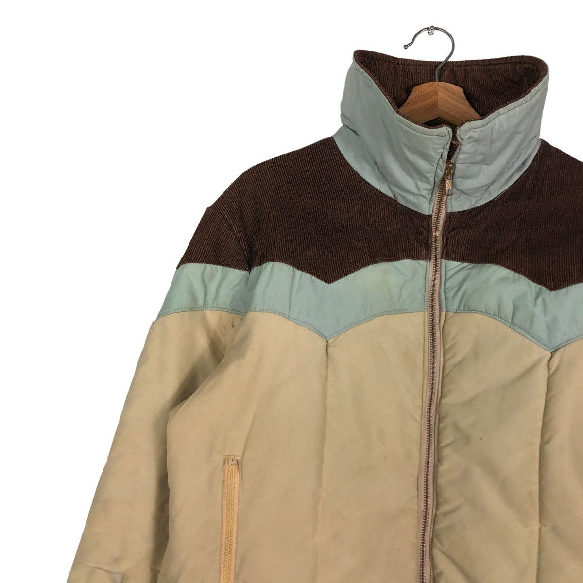 Levi's 🔥VINTAGE BIKER LEVI’S USA PUFFER DOWN JACKET MULTI COLOUR Size US M / EU 48-50 / 2 - 5 Thumbnail