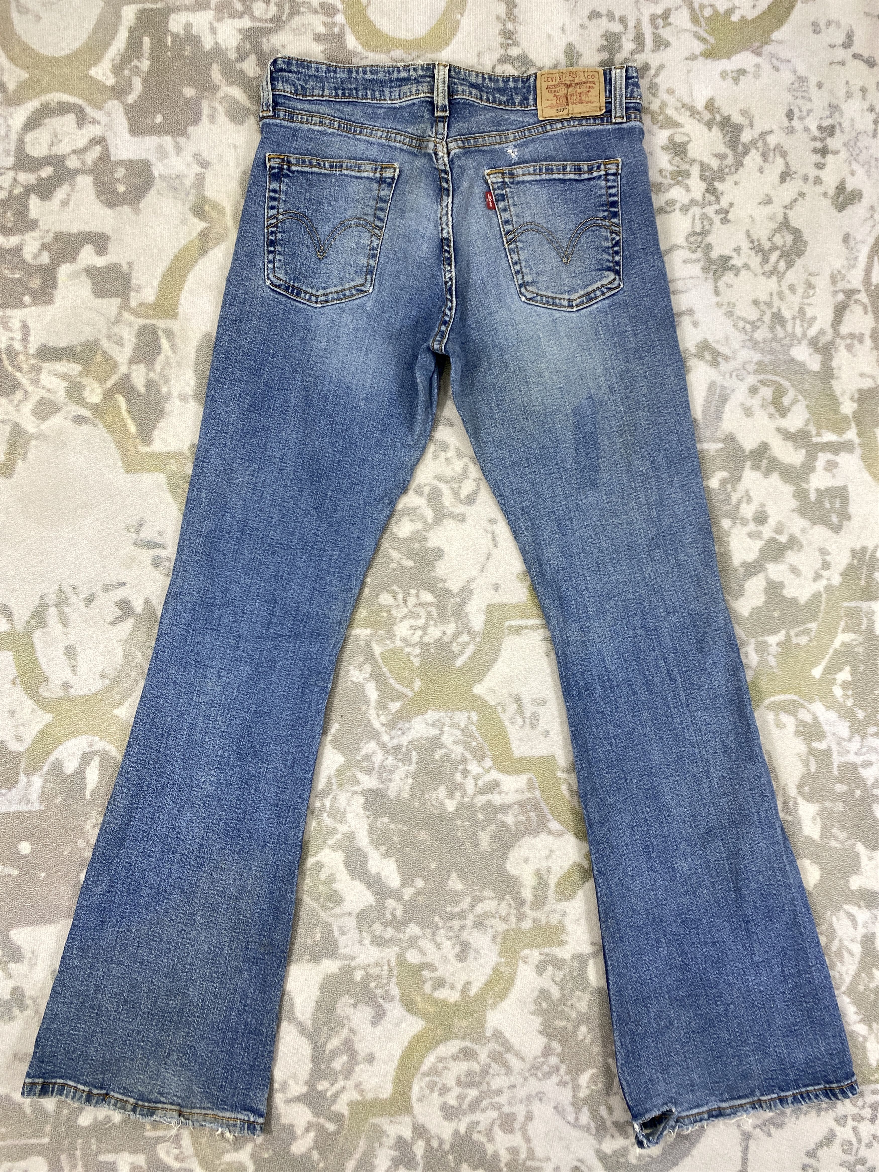 Japanese Brand Vintage Levi's 519 Low Flared Denim 30 x 31.5 -JN691 Size US 30 / EU 46 - 2 Thumbnail