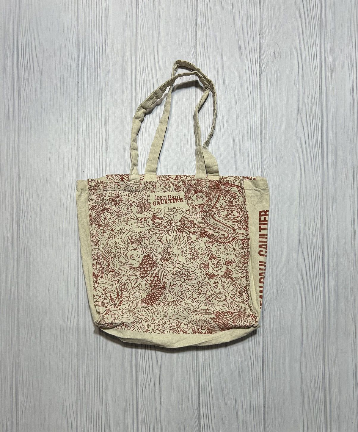 Vintage JPG Jean Paul Gaultier Dragon Fish Animal Shopper Bag Size ONE SIZE - 1 Thumbnail