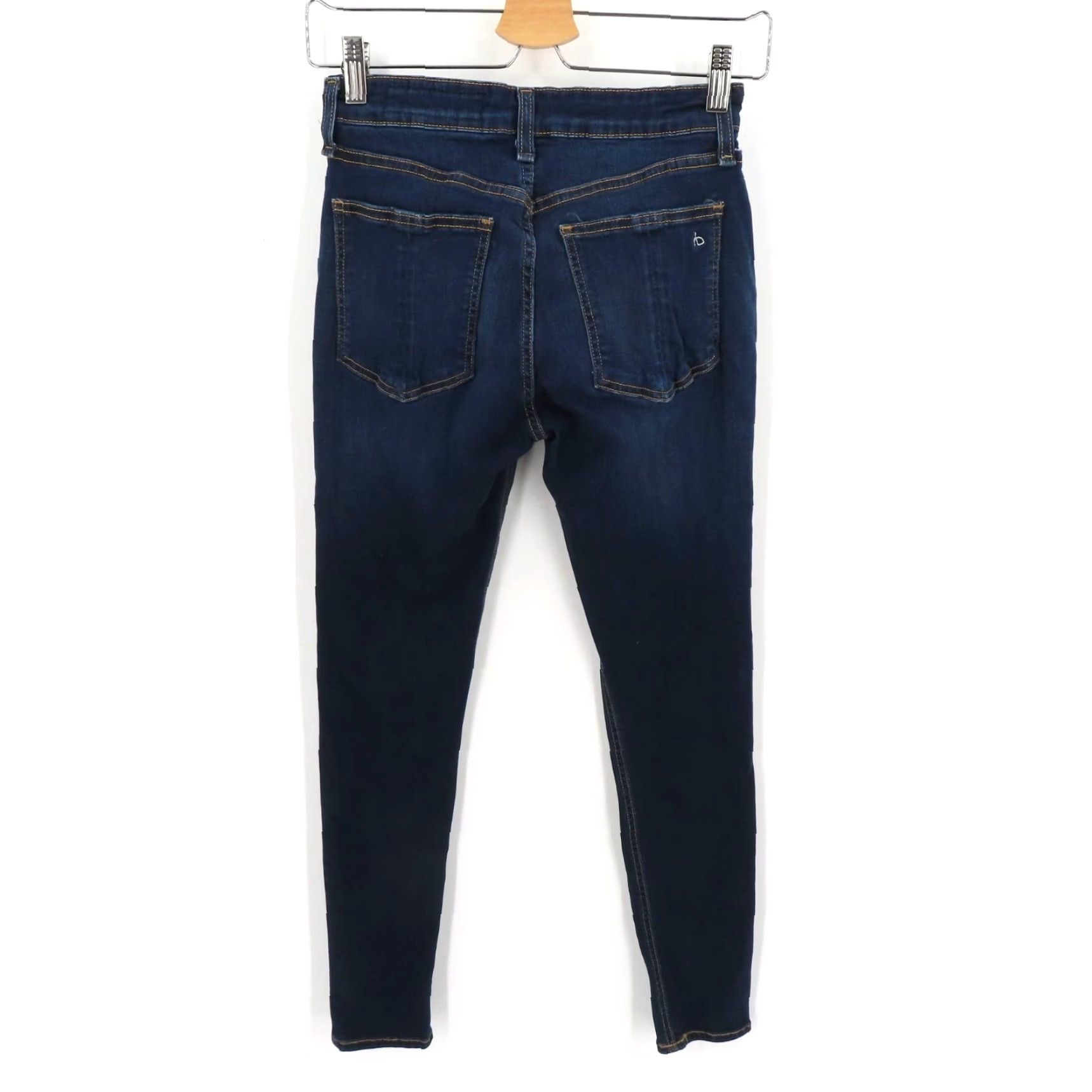 Rag & Bone rag & bone Jeans Womens 25 Cate Mid Rise Ankle Skinny Dark Wash Blue Denim Pants Jeans Size 42" / US 20 - 3 Thumbnail