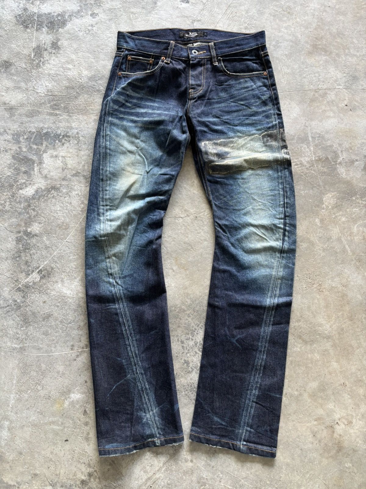 JACKROSE SICK TWIST JACK ROSE CURVE JEANS NEWSPAPER GALLIANO STYLE Size US 31 - 1 Thumbnail