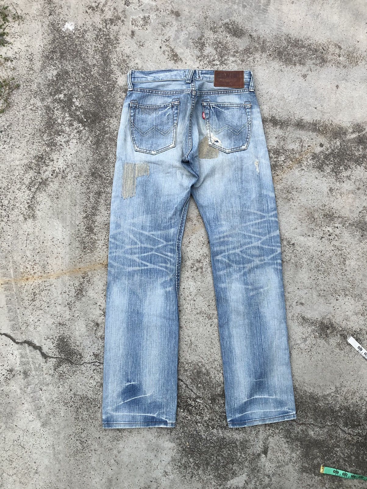 Edwin × Japanese Brand EDWIN PATCHWORK DISTRESSED DENIM Size US 30 / EU 46 - 4 Thumbnail