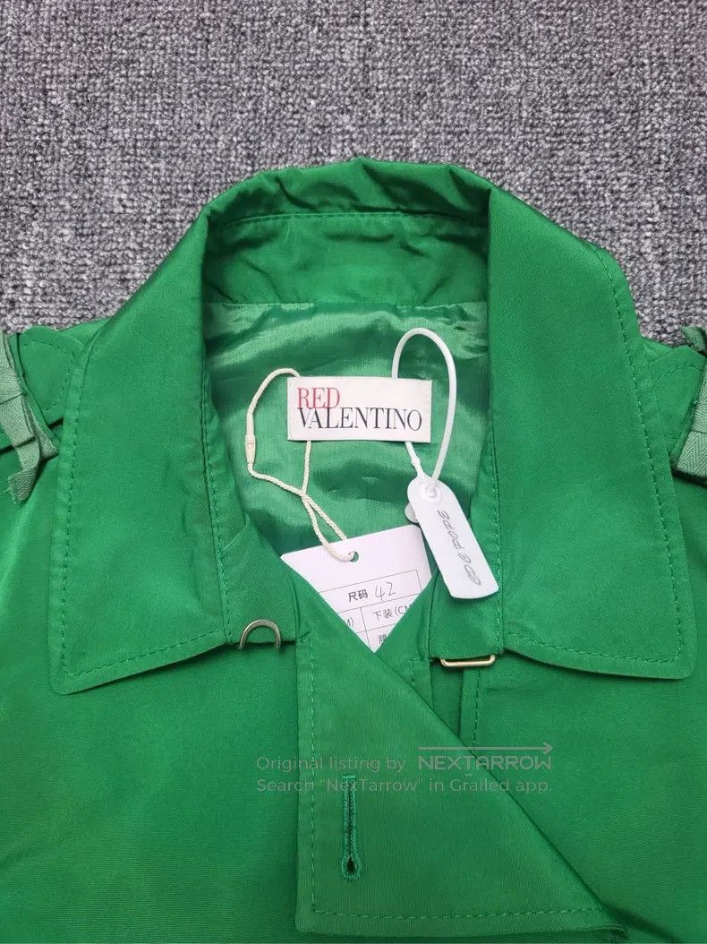 Valentino Valentino Green trench coat belt model Size S / US 4 / IT 40 - 3 Thumbnail