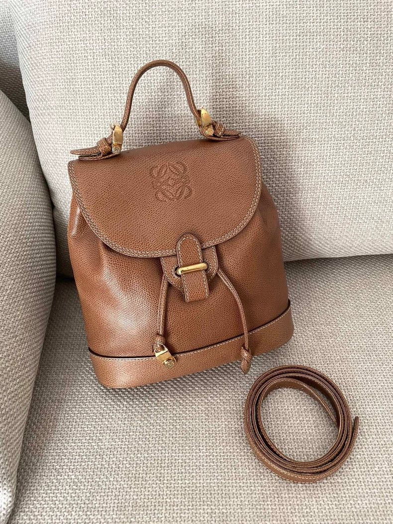 Loewe loewe Small chestnut-colored school bag 2503-Nextarrow Size ONE SIZE - 1 Thumbnail