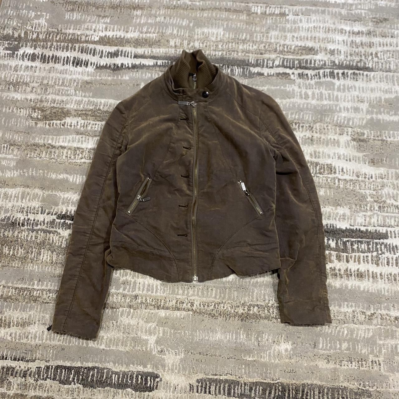 Firetrap 00s Firetrap Embroidered Bomber Jacket Brown L Size L / US 10 / IT 46 - 3 Thumbnail