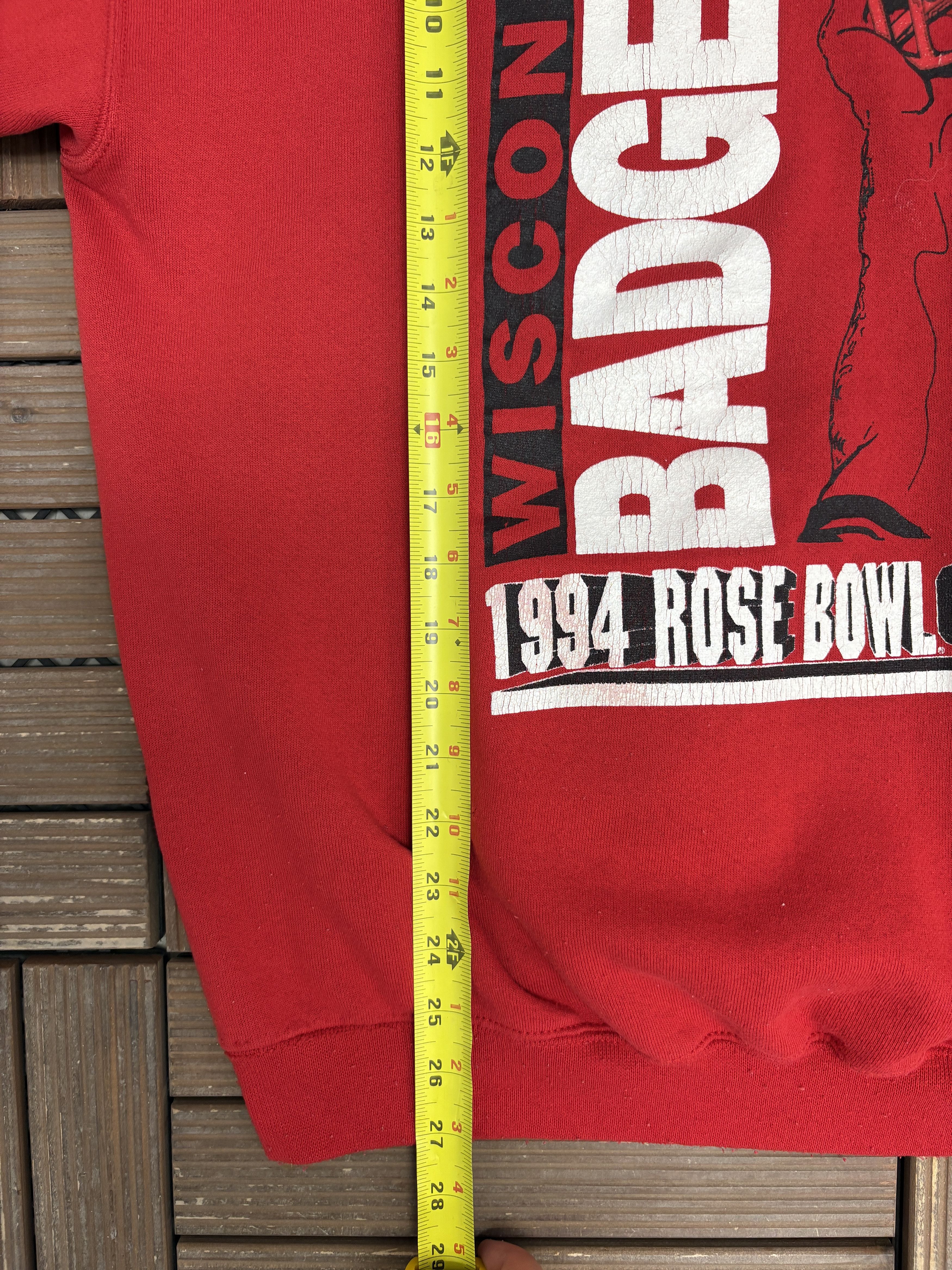 Vintage Wisconsin Badgers Rose Bowl 1994 Champions Vintage Crewneck Size US XXL / EU 58 / 5 - 8 Thumbnail
