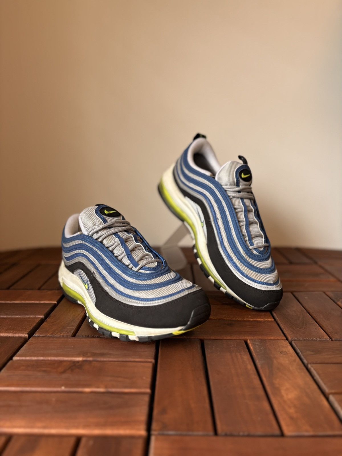 Nike Nike Air Max 97 OG “Atlantic Blue / Voltage Yellow” – US 11 Size US 11 / EU 44 - 3 Thumbnail