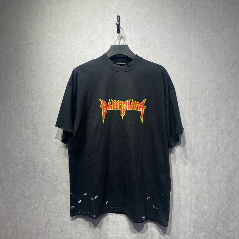 Balenciaga Balenciaga Flame Logo Print Tee - dmc Size US XS / EU 42 / 0 - 1 Thumbnail