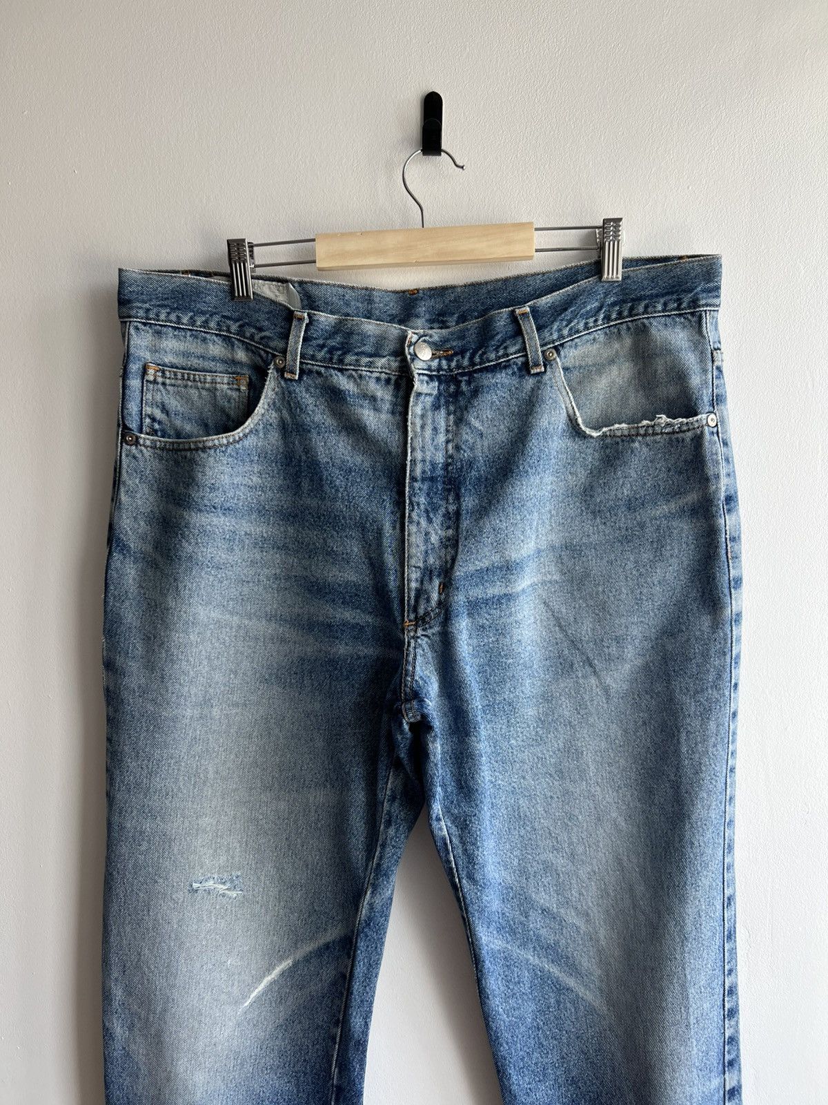 Yves Saint Laurent Vintage Yves Saint Laurent YSL Mens Blue Denim Jeans Pants Size US 39 - 3 Thumbnail