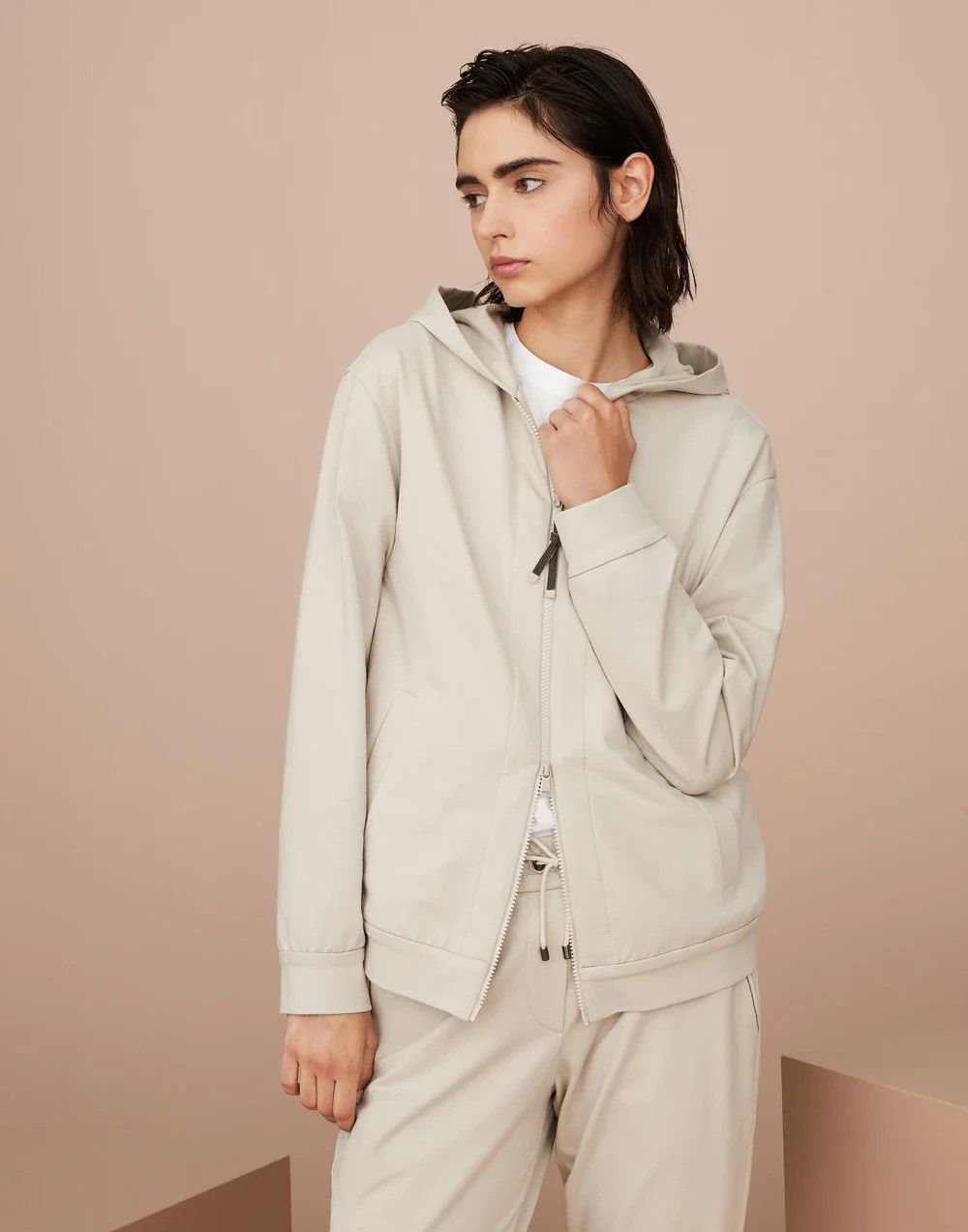 Brunello Cucinelli o1la1rc1a0425 Cardigan SweatShirt in Quarzo Size S / US 4 / IT 40 - 1 Thumbnail