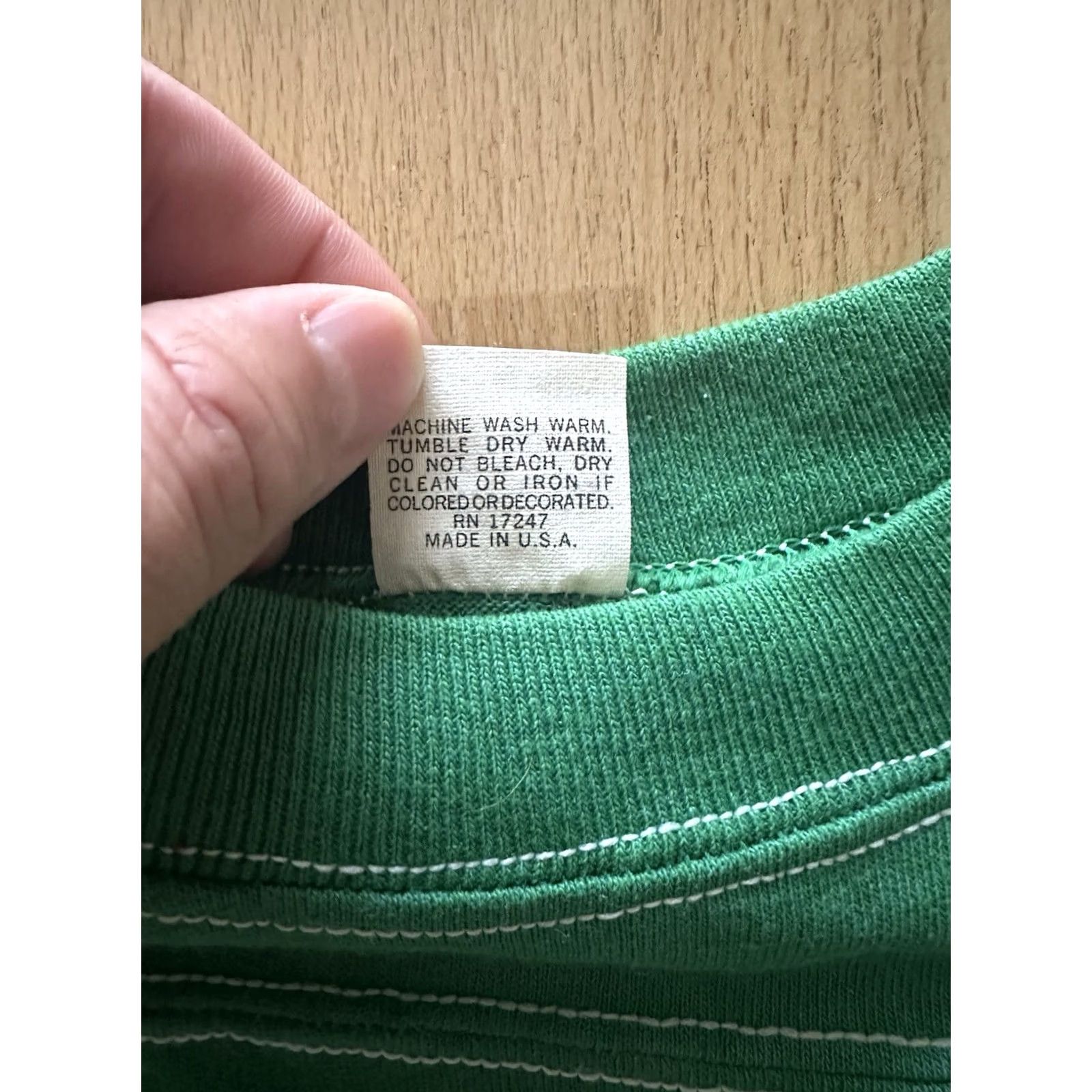 NCAA VINTAGE Stedman Shirt 70s Washington State University Wrestling WSU XL Green Nike? Size US XL / EU 56 / 4 - 4 Thumbnail