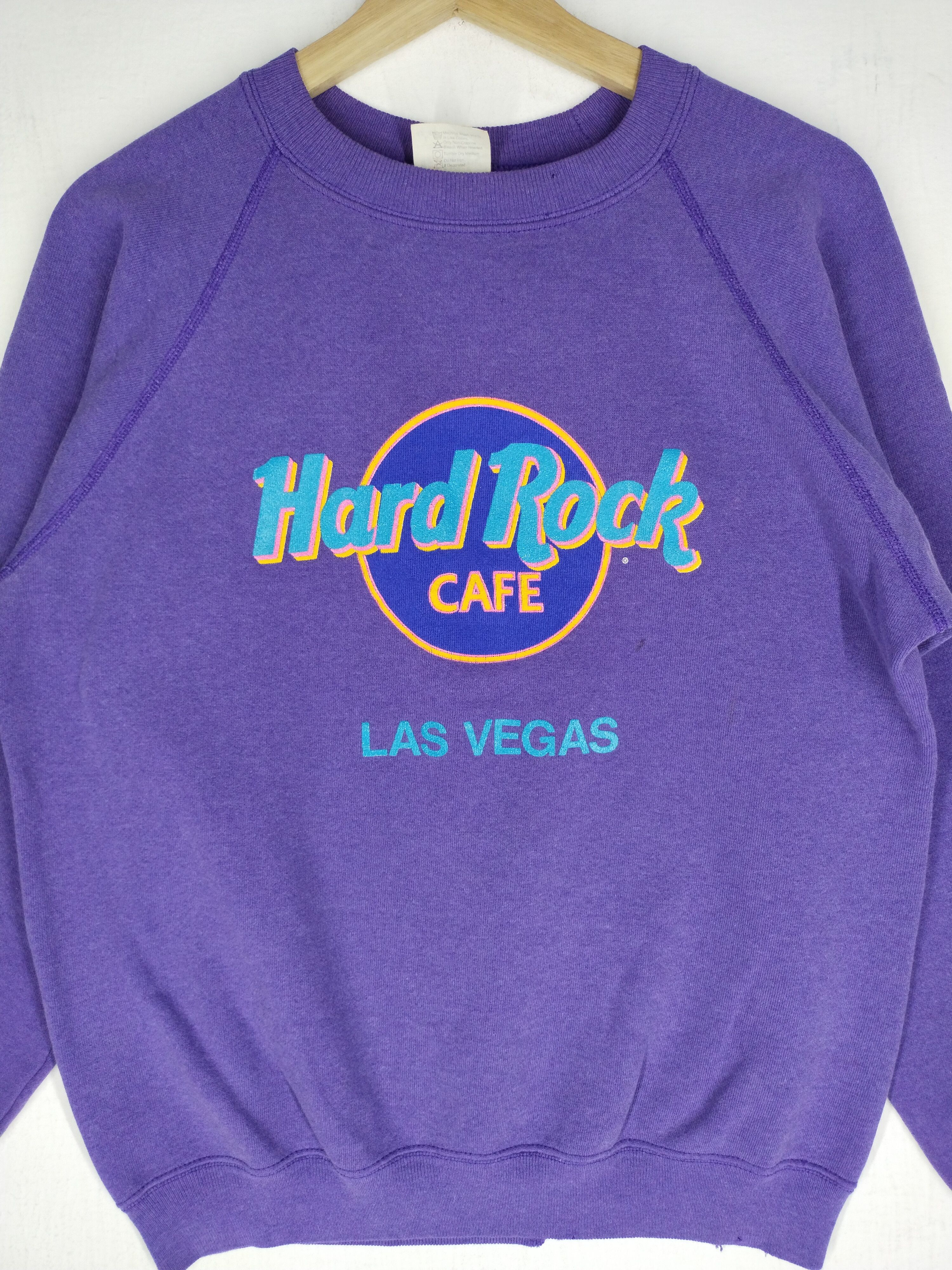 Hard Rock Cafe × Vintage 🔥 Vtg Hard Rock Cafe Las Vegas Rare Colour Sweatshirt Size US M / EU 48-50 / 2 - 2 Thumbnail