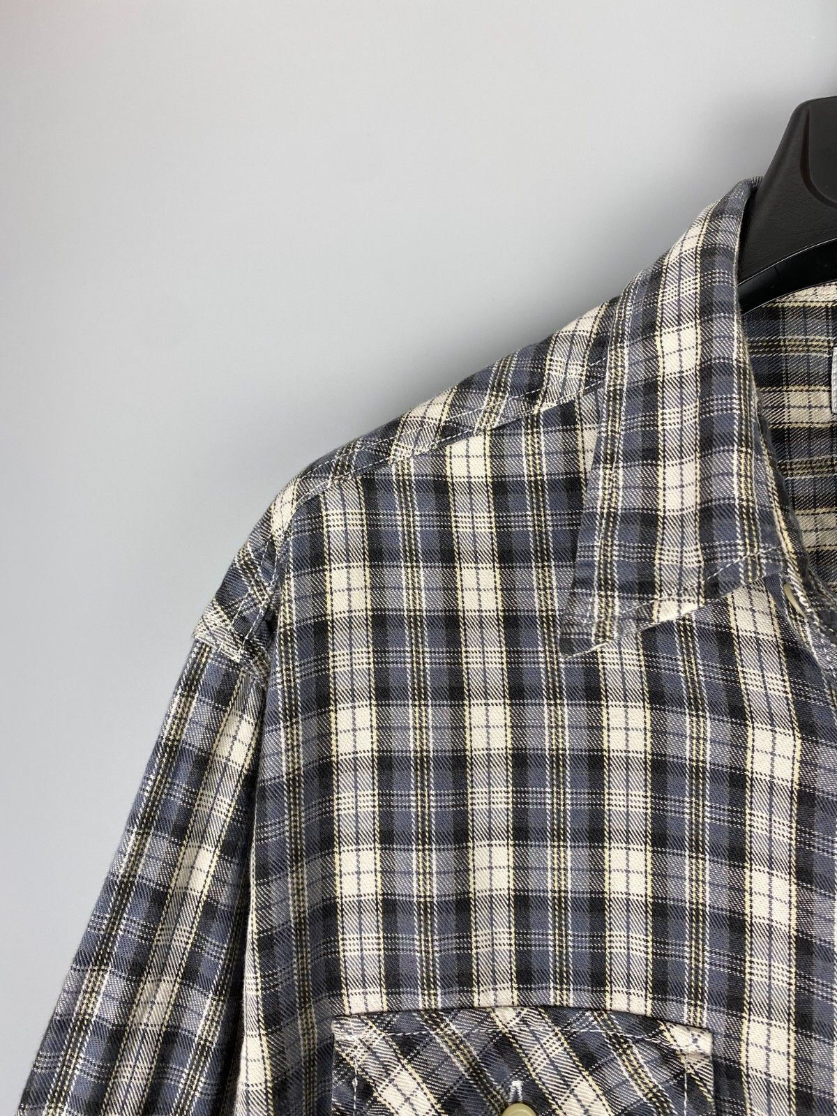 Levi's Vintage 80s Levis Check Button Long Sleeve Shirt Size US L / EU 52-54 / 3 - 3 Thumbnail