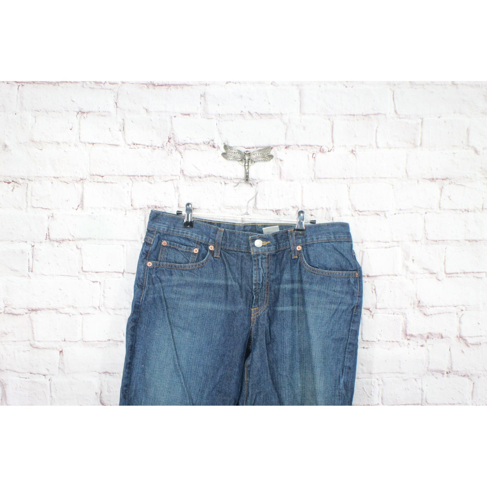 Lucky Brand Lucky Brand Dungarees Women's Classic Fit Crop Jeans Size 32" / US 10 / IT 46 - 2 Thumbnail