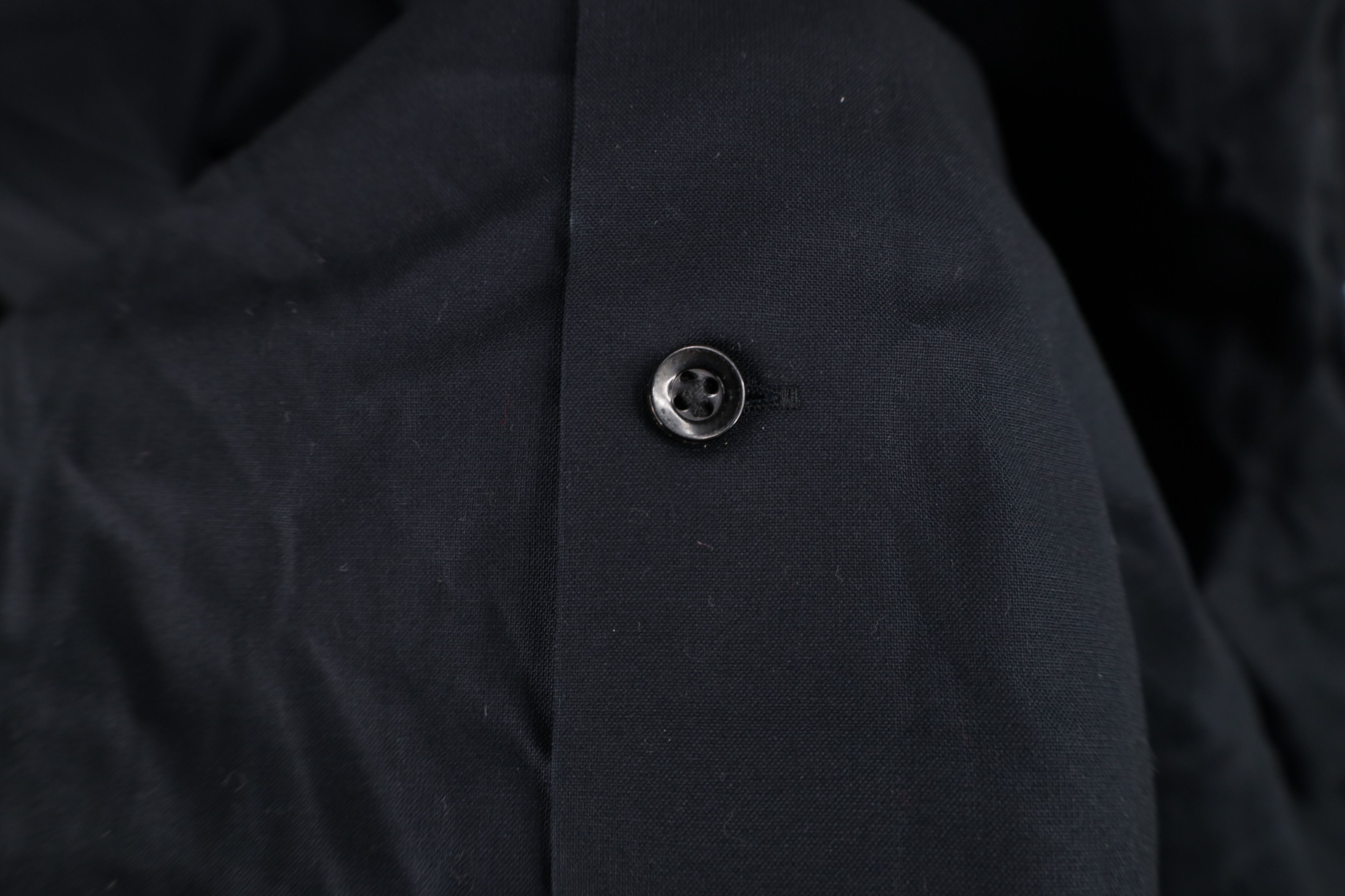 Vintage Lorenzo Uomo Trim Fit The Perfect Black Shirt Collared Shirt Size US M / EU 48-50 / 2 - 7 Thumbnail