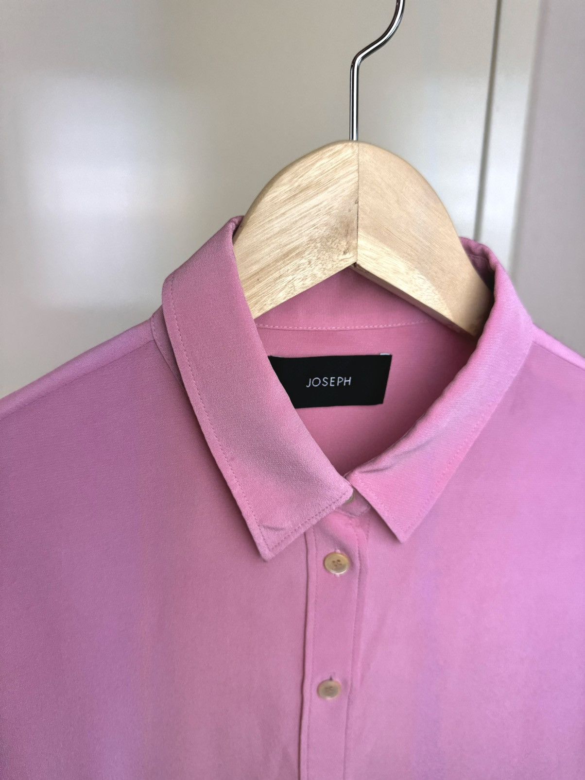 Joseph Joseph 100% Silk Joe Shirt Crepe Blouse Loro Piana Style S Size S / US 4 / IT 40 - 13 Thumbnail
