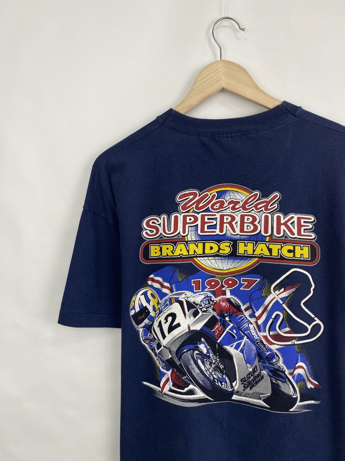Vintage Vintage 1997 Suzuki World Super Bike Brands Hatch Suzuki Size US L / EU 52-54 / 3 - 2 Thumbnail