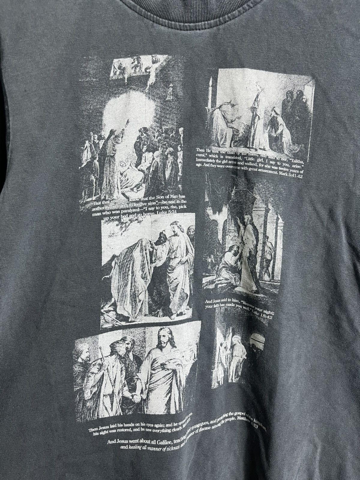 Vintage Vintage Jesus Christ Story Tshirt (Matthew 4:23) Size US M / EU 48-50 / 2 - 3 Thumbnail