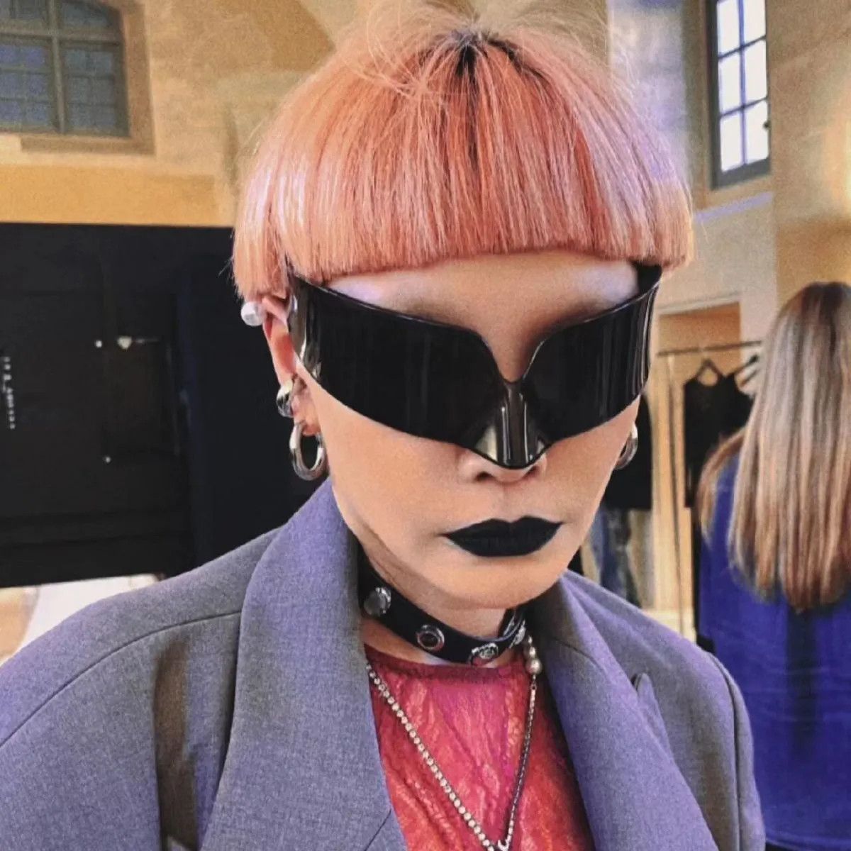 VIBE Hip-hop Street ins style custom avant-garde sunglasses Size ONE SIZE - 3 Thumbnail