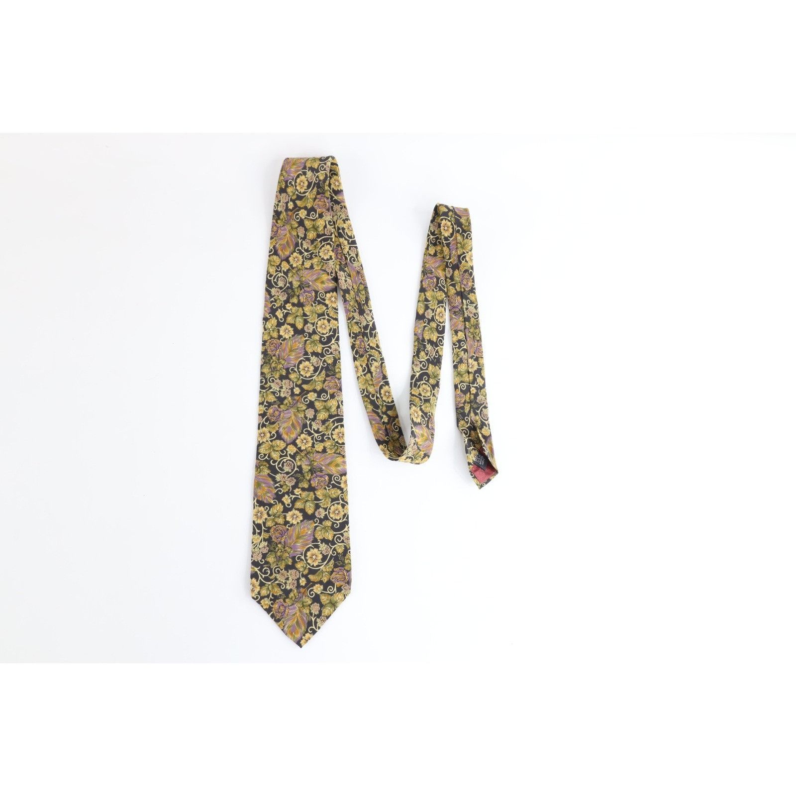 Christian Dior Monsieur Vintage 90s Christian Dior Silk Flower Floral Neck Tie Size ONE SIZE - 3 Thumbnail