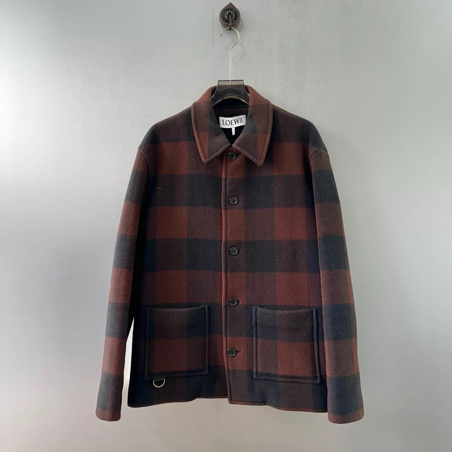 Loewe LOEWE Gingham Black Red Jacket Size US L / EU 52-54 / 3 - 2 Thumbnail