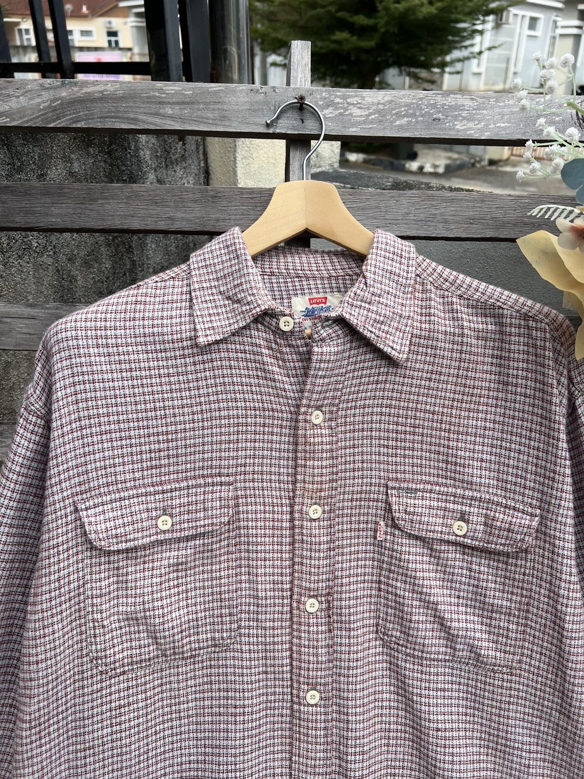 Levi's Vintage Clothing Vintage 90s Levis Western Checkered Long Sleeve Shirt Size US L / EU 52-54 / 3 - 4 Thumbnail