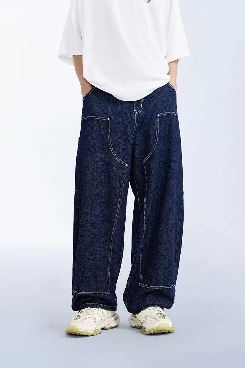 Designer × Japanese Brand Streetwear Hip Hop Loose Casual Jeans Size US 33 - 1 Thumbnail