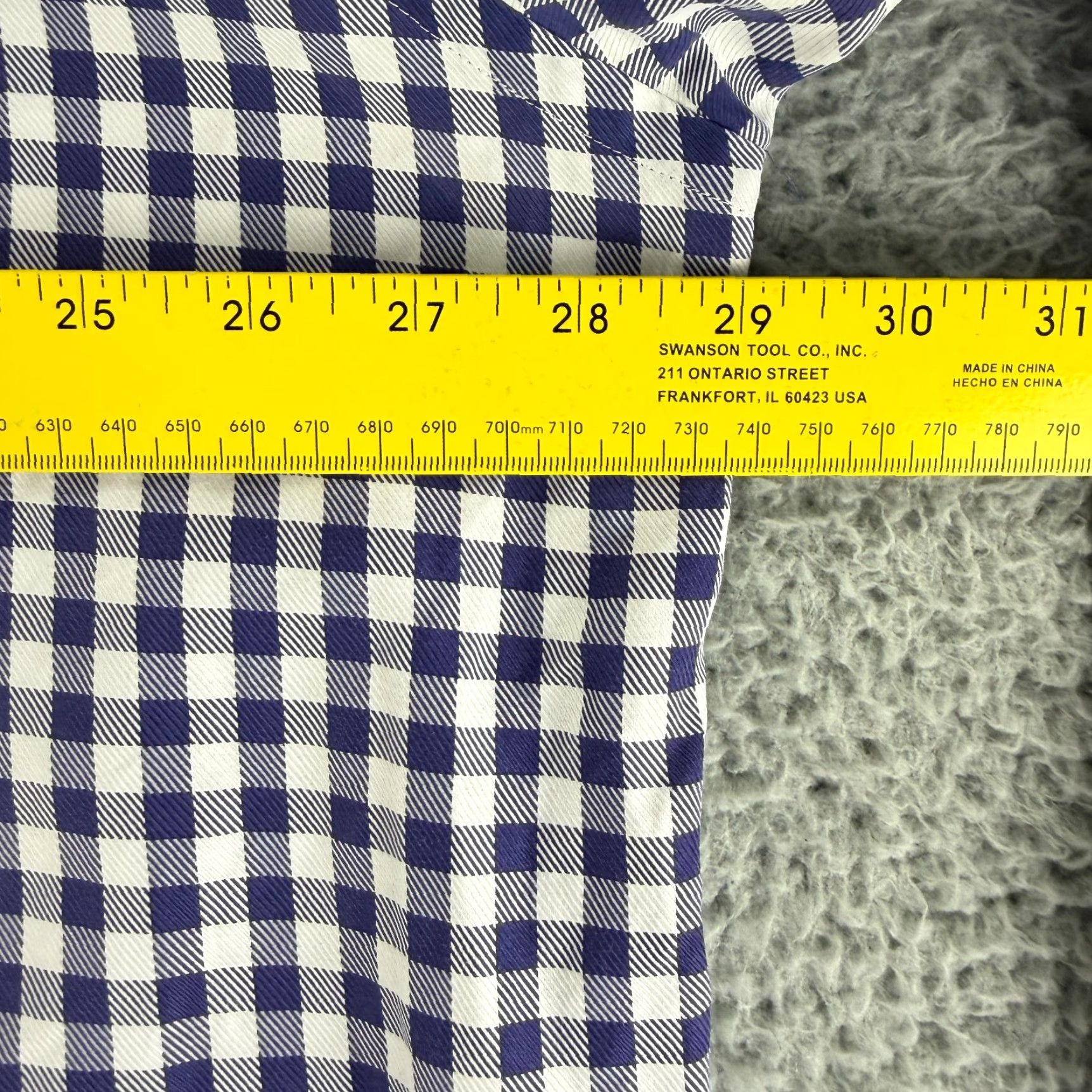 Peter Millar Peter Millar Button-Up Shirt Mens 2XL Blue Check Print Long Sleeve Cotton Size US XXL / EU 58 / 5 - 5 Thumbnail