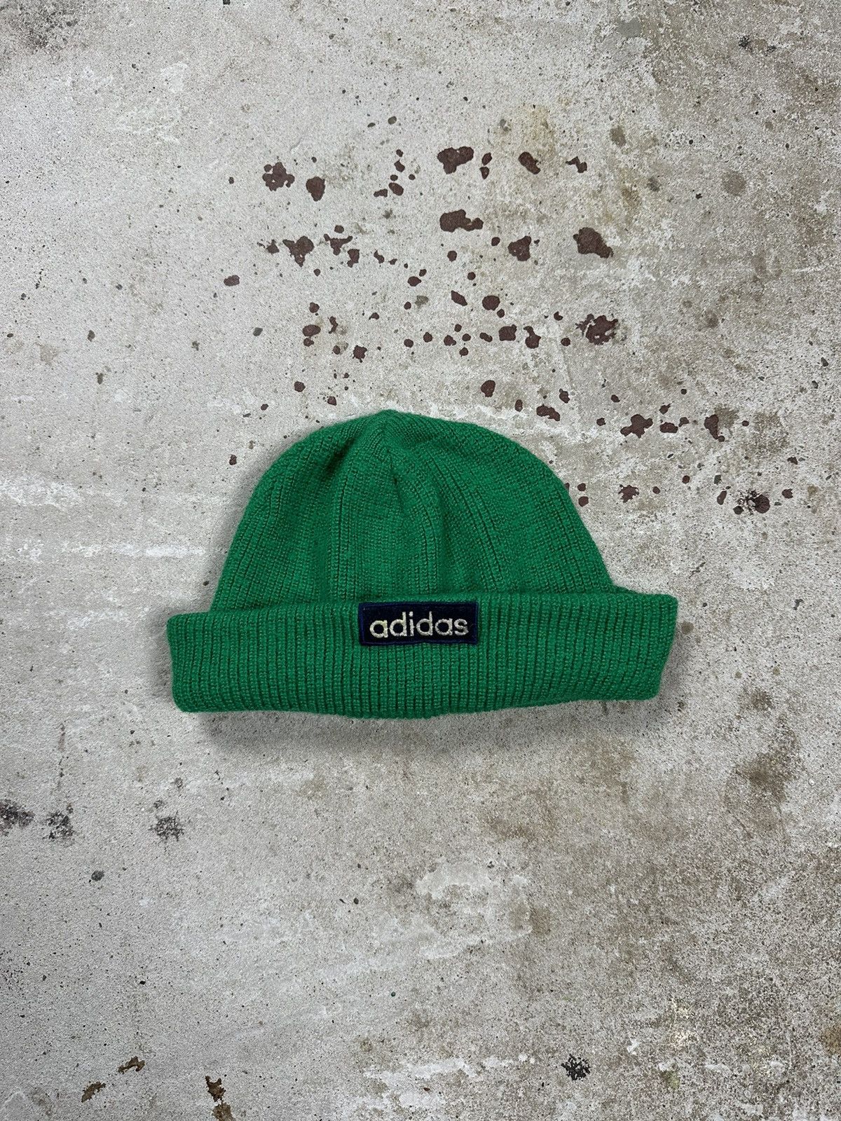 Adidas ‼️ Vintage 90s Adidas Green Wool Beanie Hat | Grailed