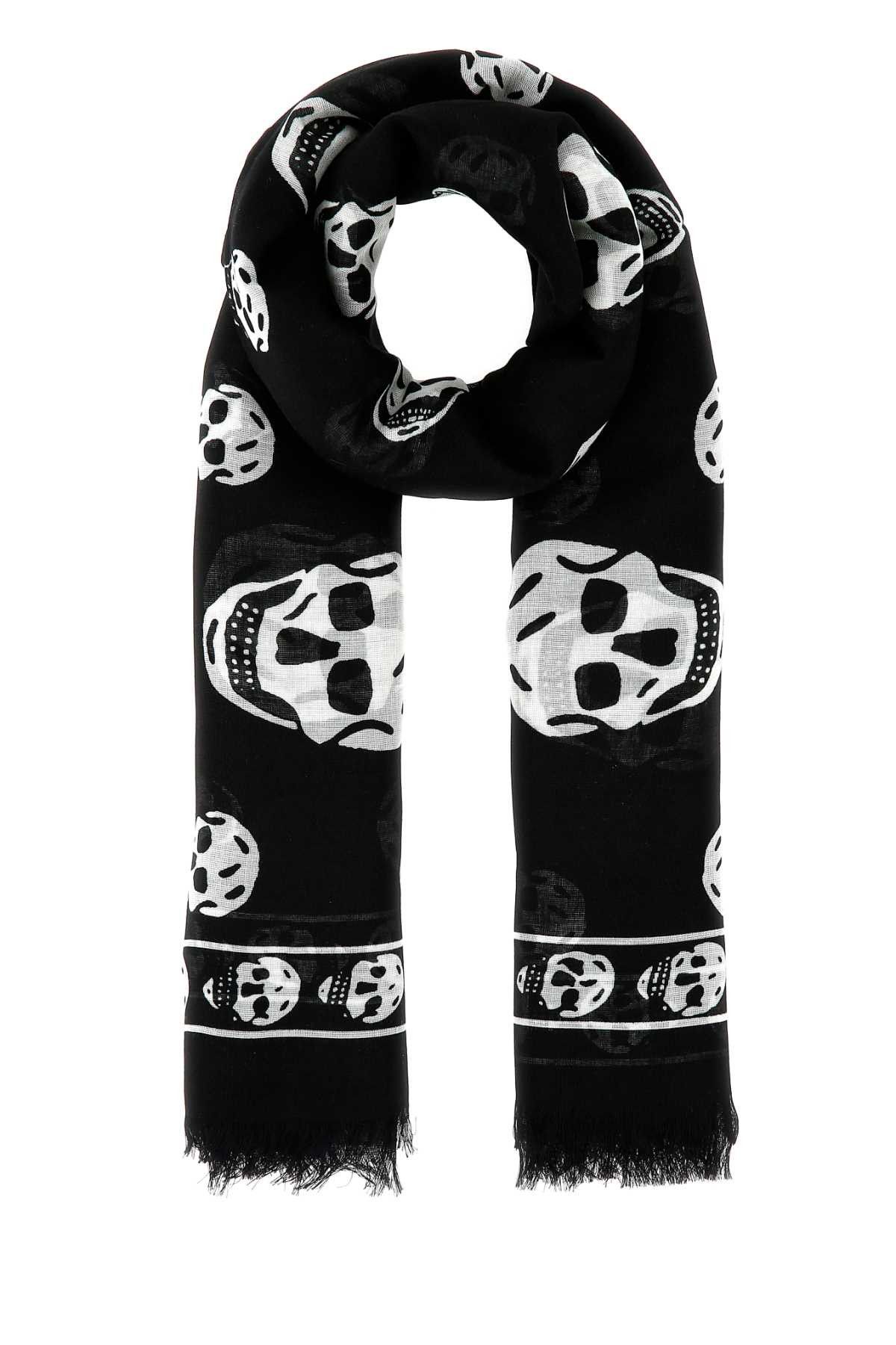 Alexander McQueen Scarf Logo Mohair 38X200 | Grailed