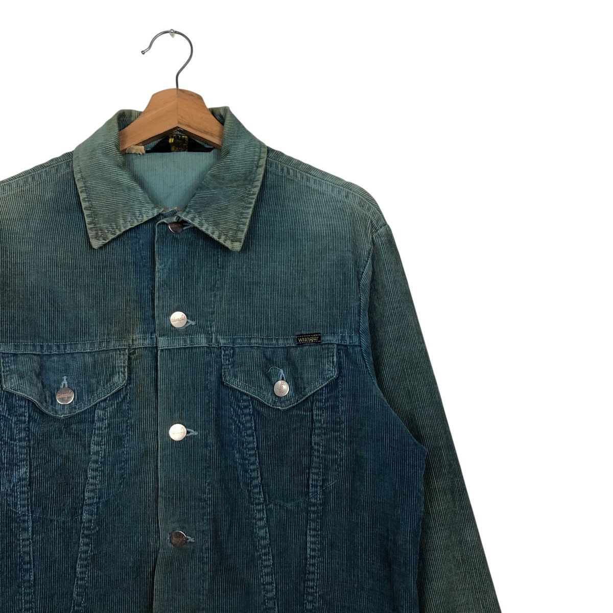 Vintage 📌Vintage Trucker Chore Corduroy Jacket Wrangler Usa Size US M / EU 48-50 / 2 - 7 Thumbnail