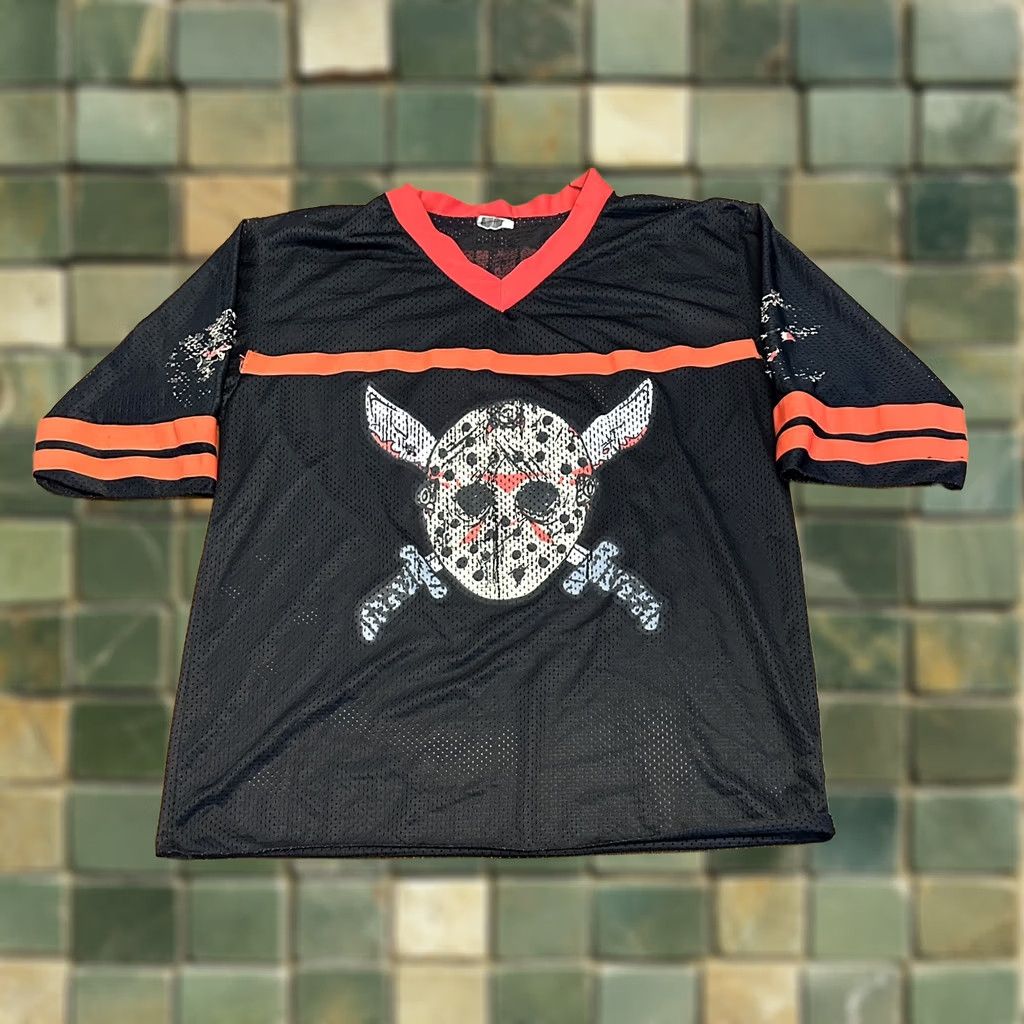 Jason Wu Jason Voorhees Hockey Jersey XL Black/Red T-Shirt Halloween Mens Size US XL / EU 56 / 4 - 1 Thumbnail