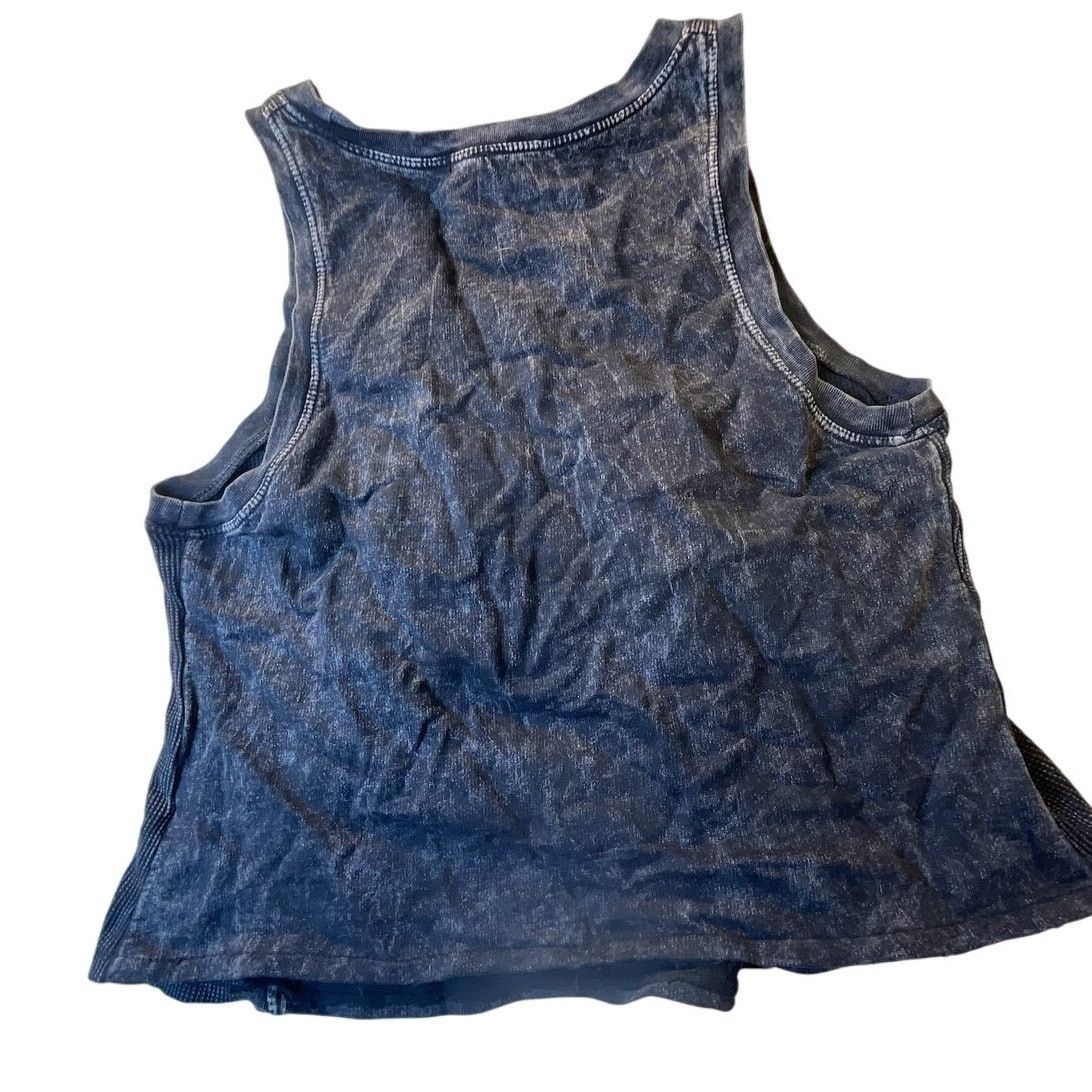 Forever 21 Women's Forever 21 XXI Studded Denim-Style Tank, Size Small Size S / US 4 / IT 40 - 2 Thumbnail