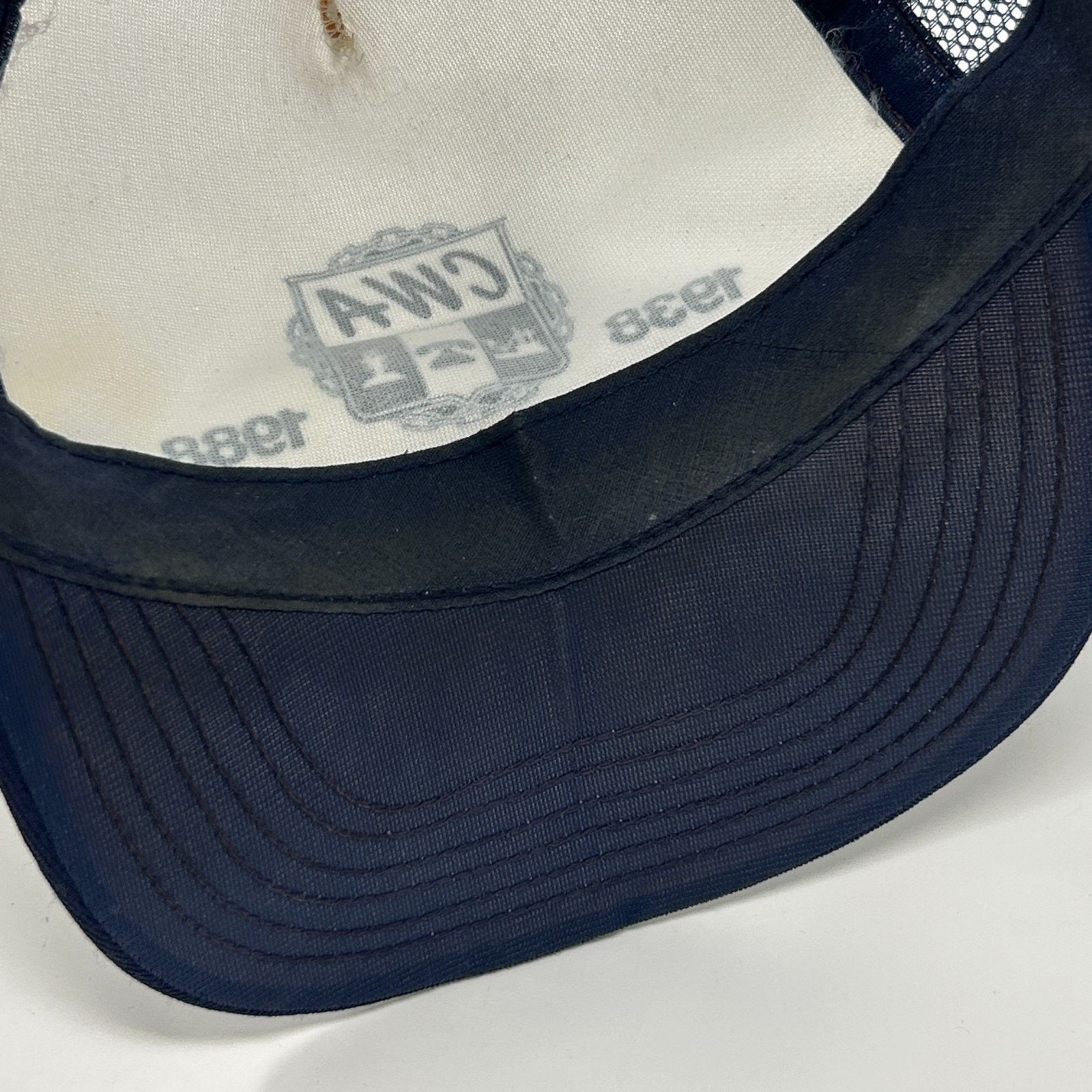 Vintage Vintage 80s CWA Communications Workers Trucker Hat Cap Blue Size ONE SIZE - 5 Thumbnail