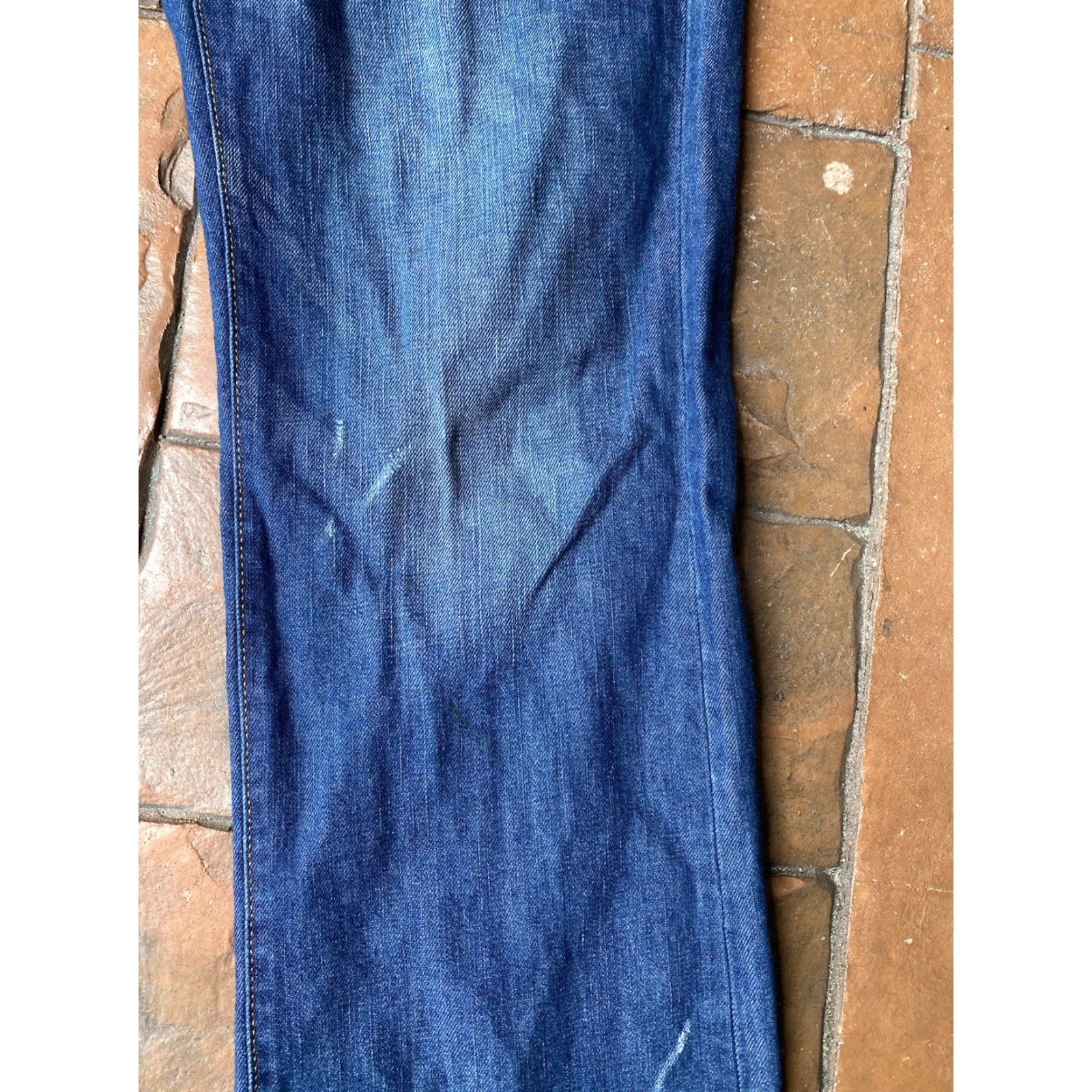 Diesel Diesel Jeans Bootcut Button-Fly Dark Wash Denim 36 Mens Blue Distressed Italy 5-Pocket Design Size US 36 / EU 52 - 7 Thumbnail