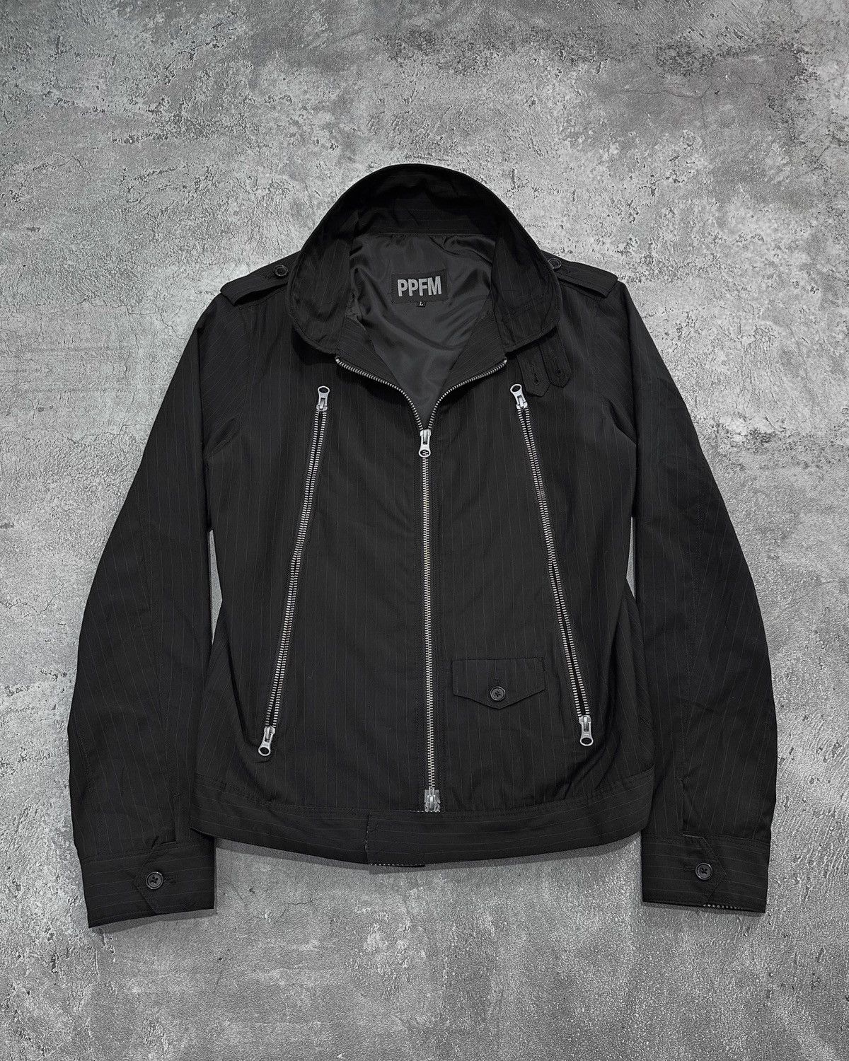 Hysteric Glamour PPFM Shadow Stripe Biker Jacket Hysteric Tornadomart Lgb Size US M / EU 48-50 / 2 - 5 Thumbnail