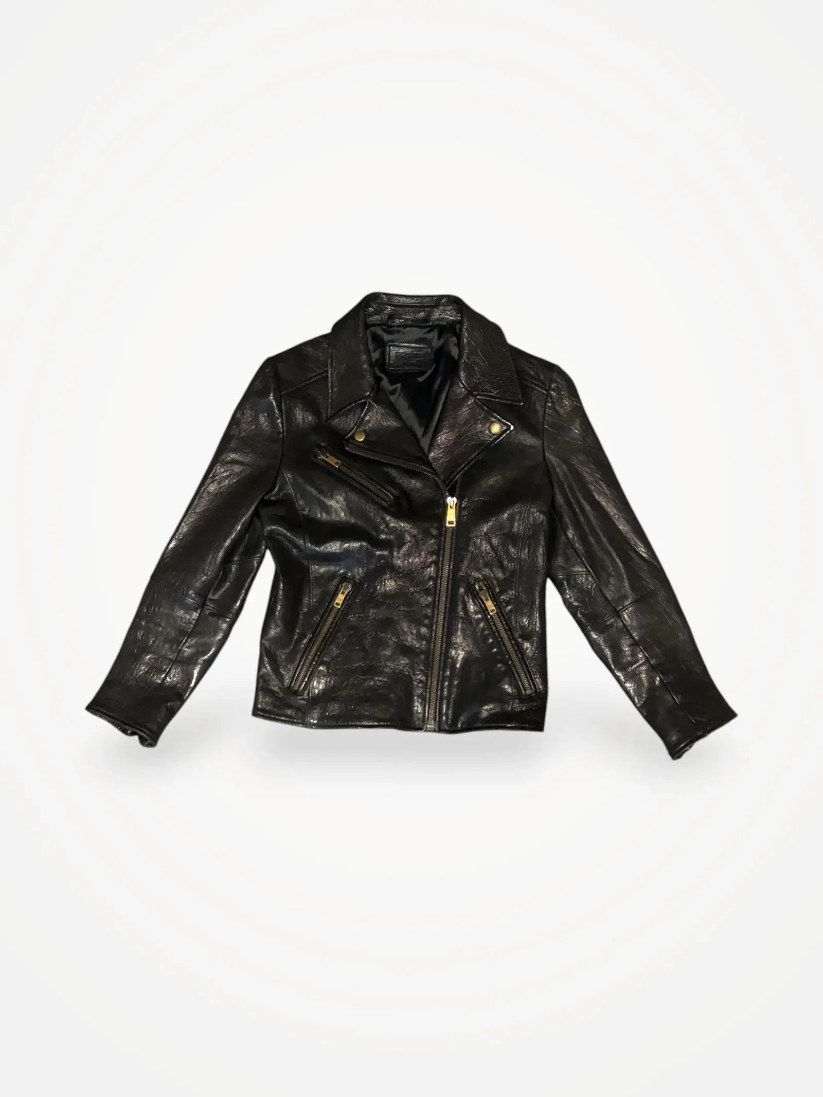 Prada Prada Leather Jacket moto Racing (SYV119) | Grailed