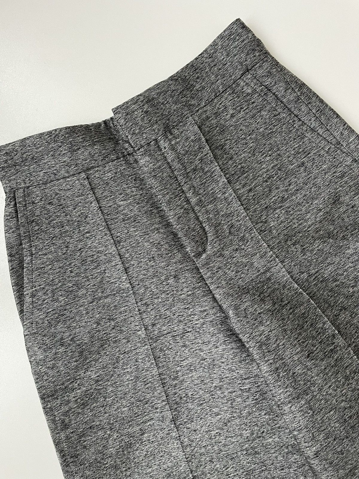 Lanvin Lanvin Gray Wool Silk Blend Wide Cropped Trousers Size 26" / US 2 / IT 38 - 3 Thumbnail