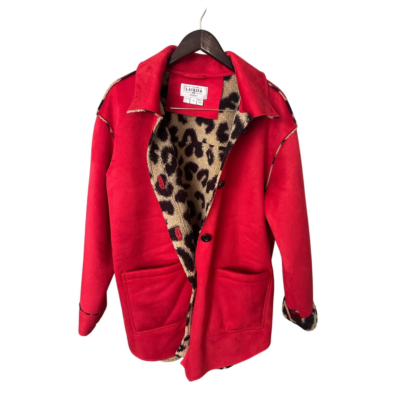 Other Women's Red Barn Jacket with Sherpa Trim Size XL / US 12-14 / IT 48-50 - 2 Thumbnail