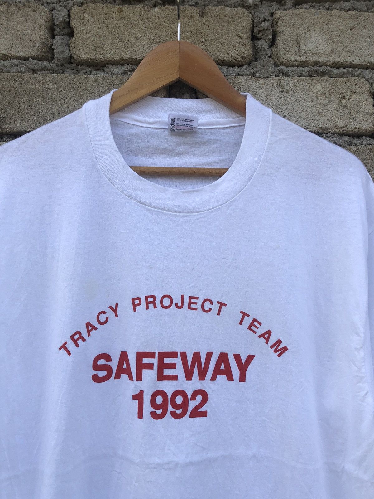Japanese Brand × Vintage Vintage 90s Anvil 1992 Tracy Project Team Tshirts Size US XL / EU 56 / 4 - 2 Thumbnail