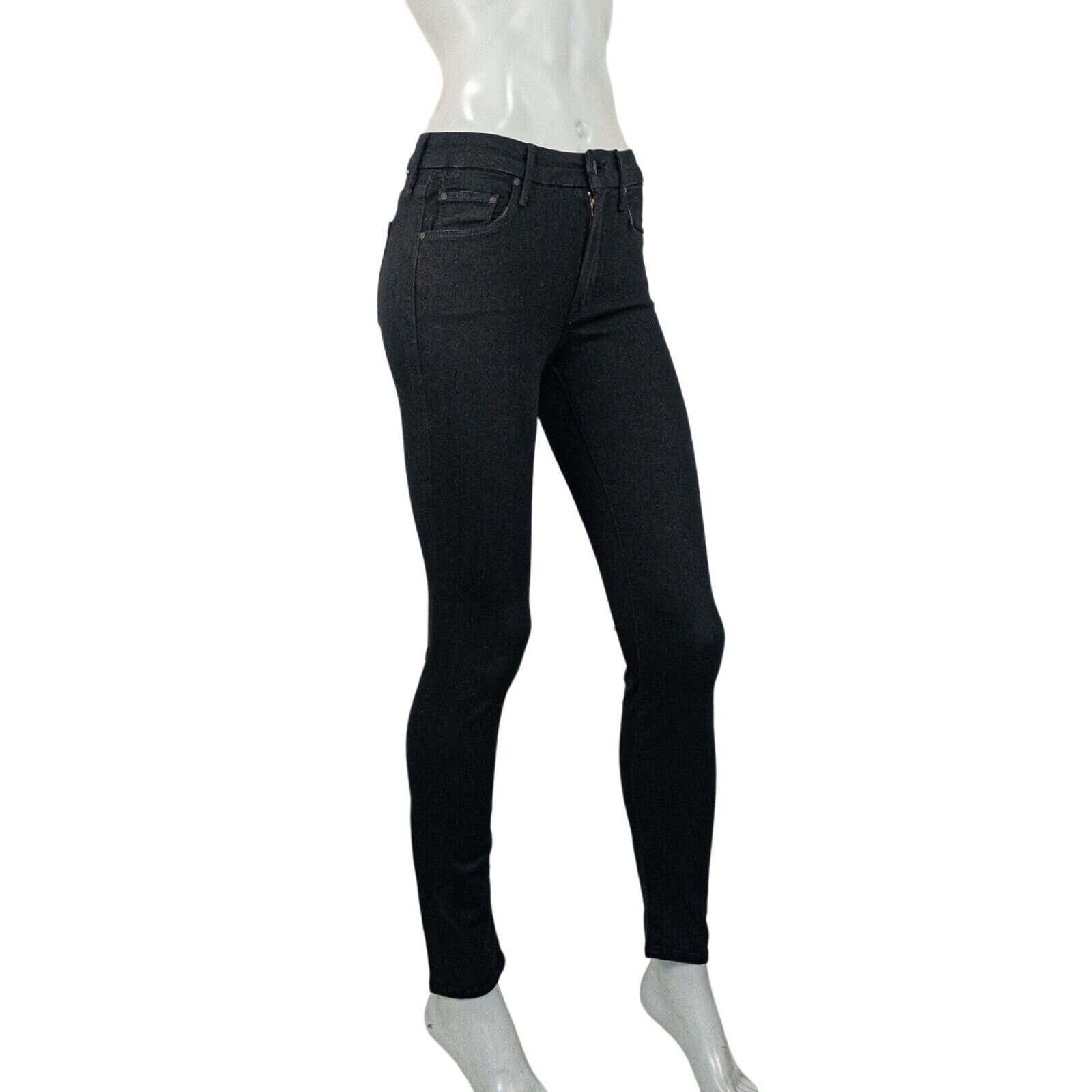MOTHER MOTHER Denim The Looker Jeans in Black Not Guilty Size 24 Size 24" / US 00 / IT 34 - 3 Thumbnail
