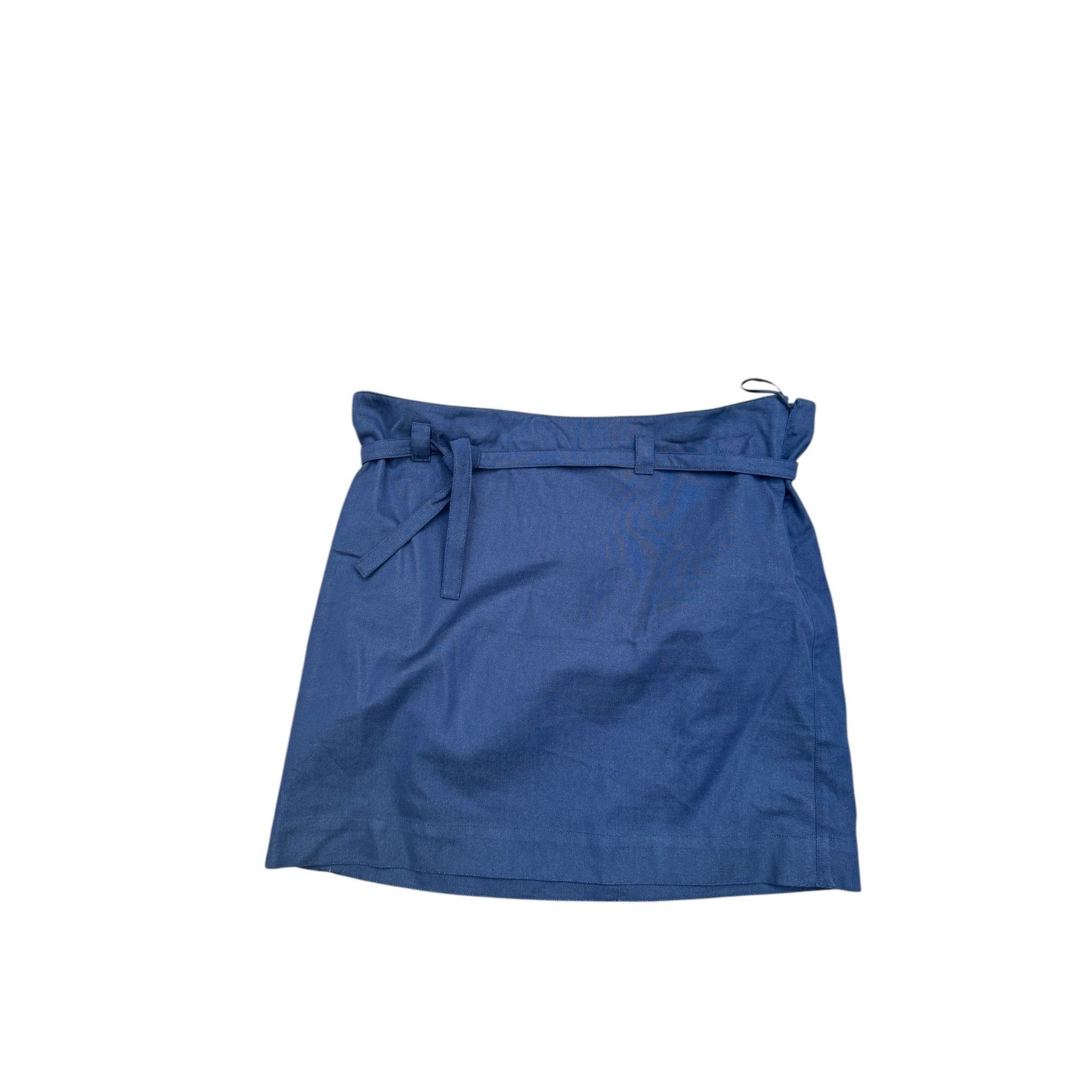 Courreges Blue cotton silk skirt Size 28" / US 6 / IT 42 - 3 Thumbnail