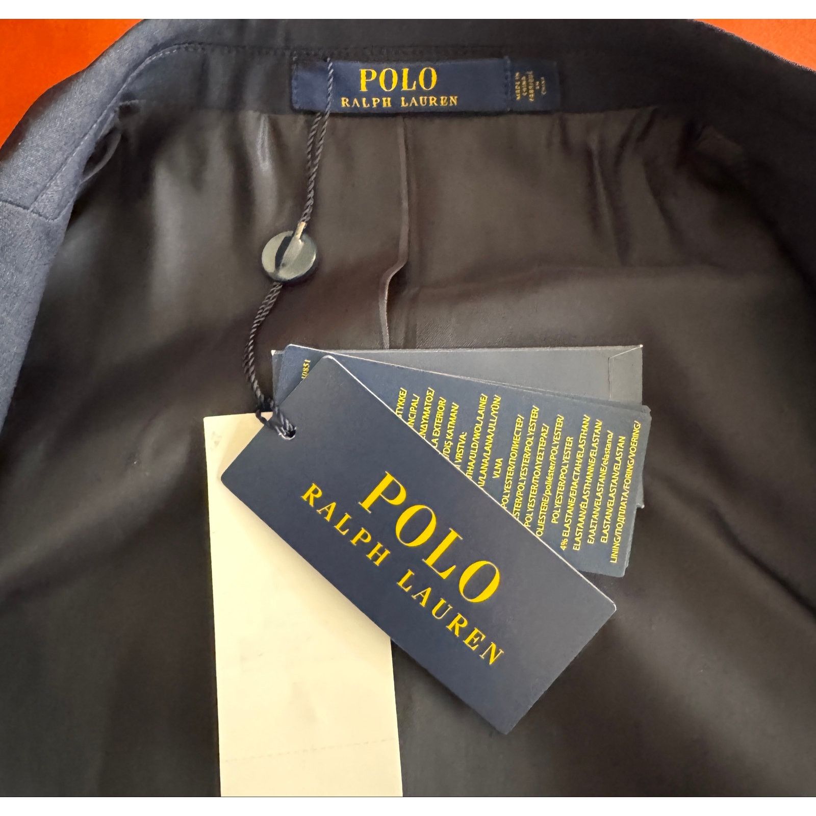 Polo Ralph Lauren Polo Ralph Lauren Modern Stretch Wool Blazer Navy NWT Medium Size 40R - 4 Thumbnail