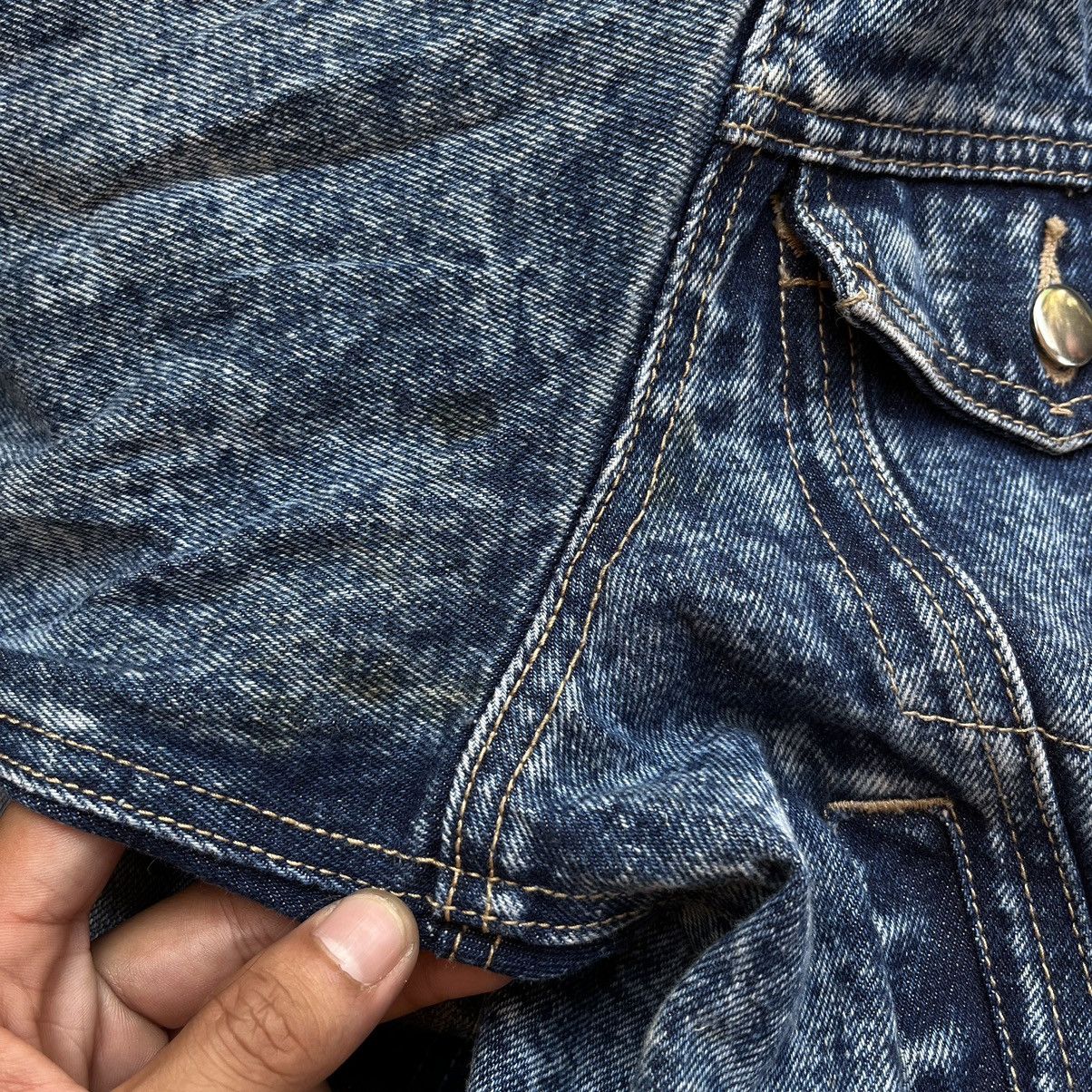 Other Vintage Biker Acid Wash Denim Jacket • Size US M / EU 48-50 / 2 - 10 Thumbnail