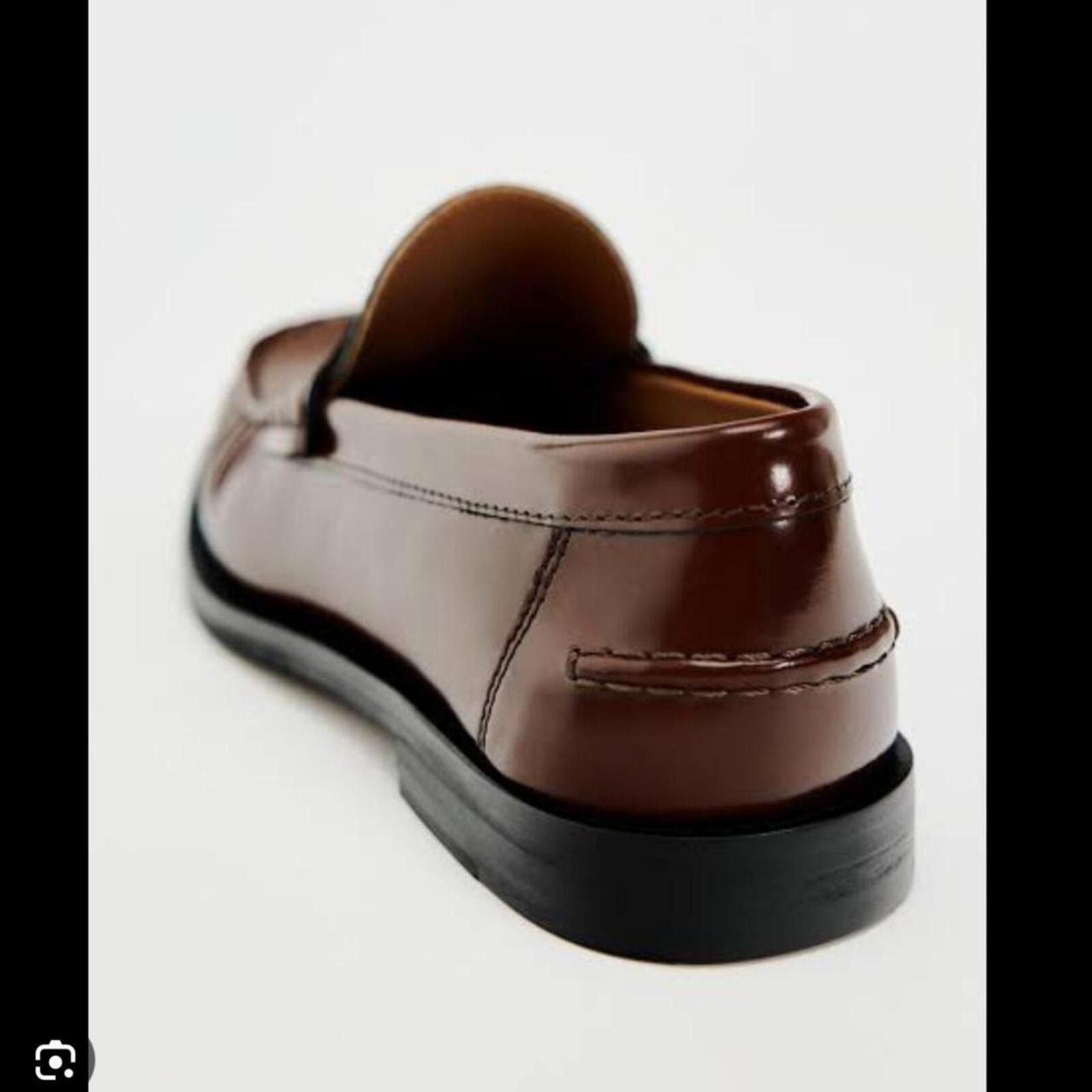 Zara Zara genuine brown leather loafers #loafers #leather #formal Size US 9 / IT 39 - 3 Thumbnail