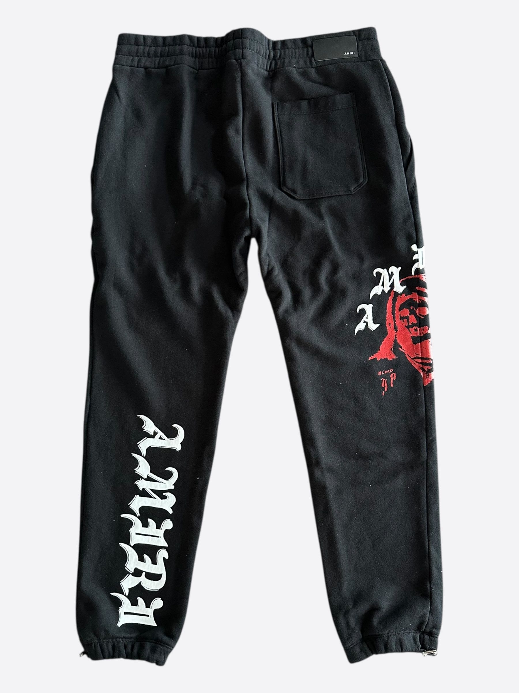 Amiri Amiri Wes Lang Black & Red Solar Kings Logo Sweatpants Size US 30 / EU 46 - 2 Thumbnail